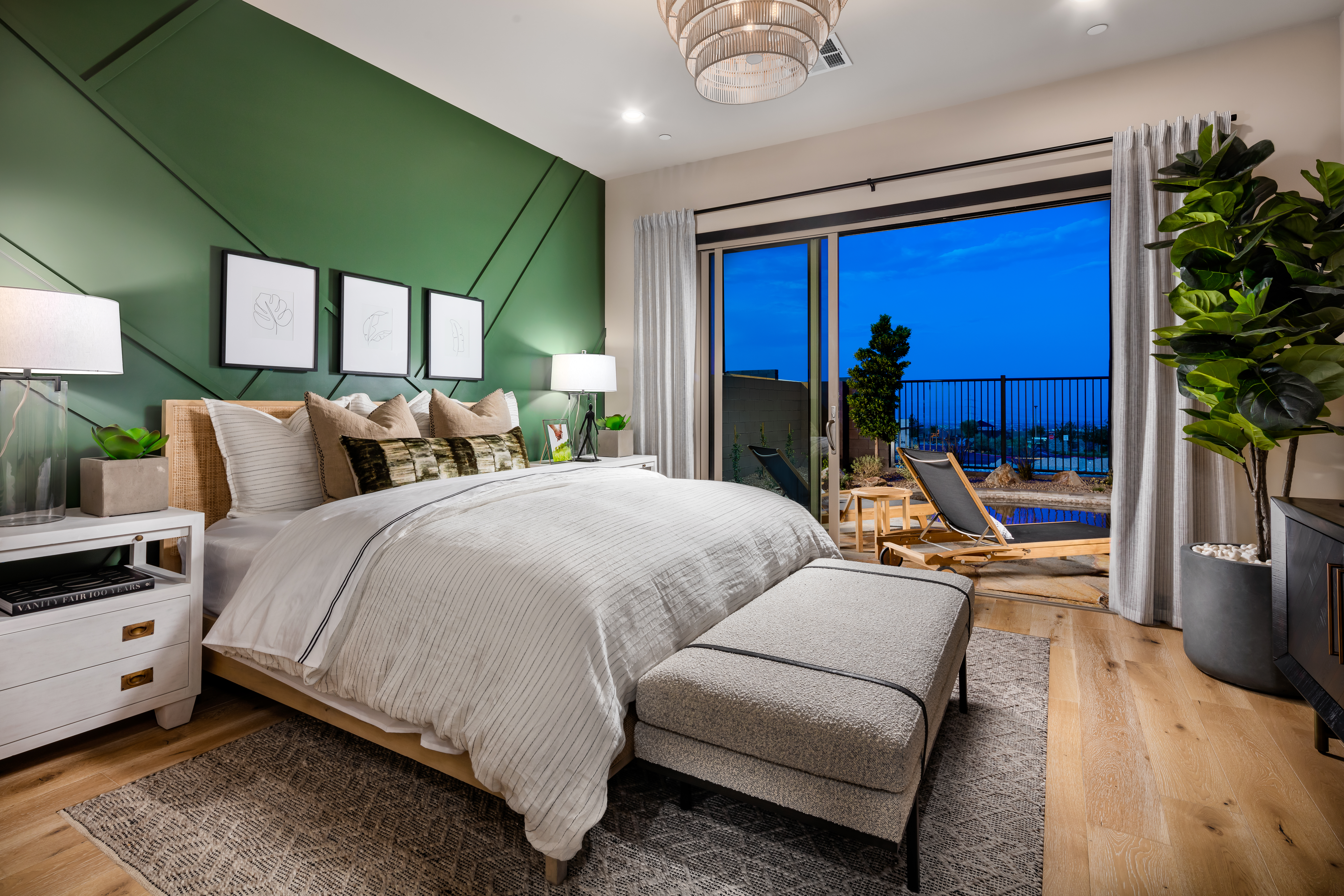 Primary Bedroom of Torre Elite model at Acadia Ridge by Toll Brothers