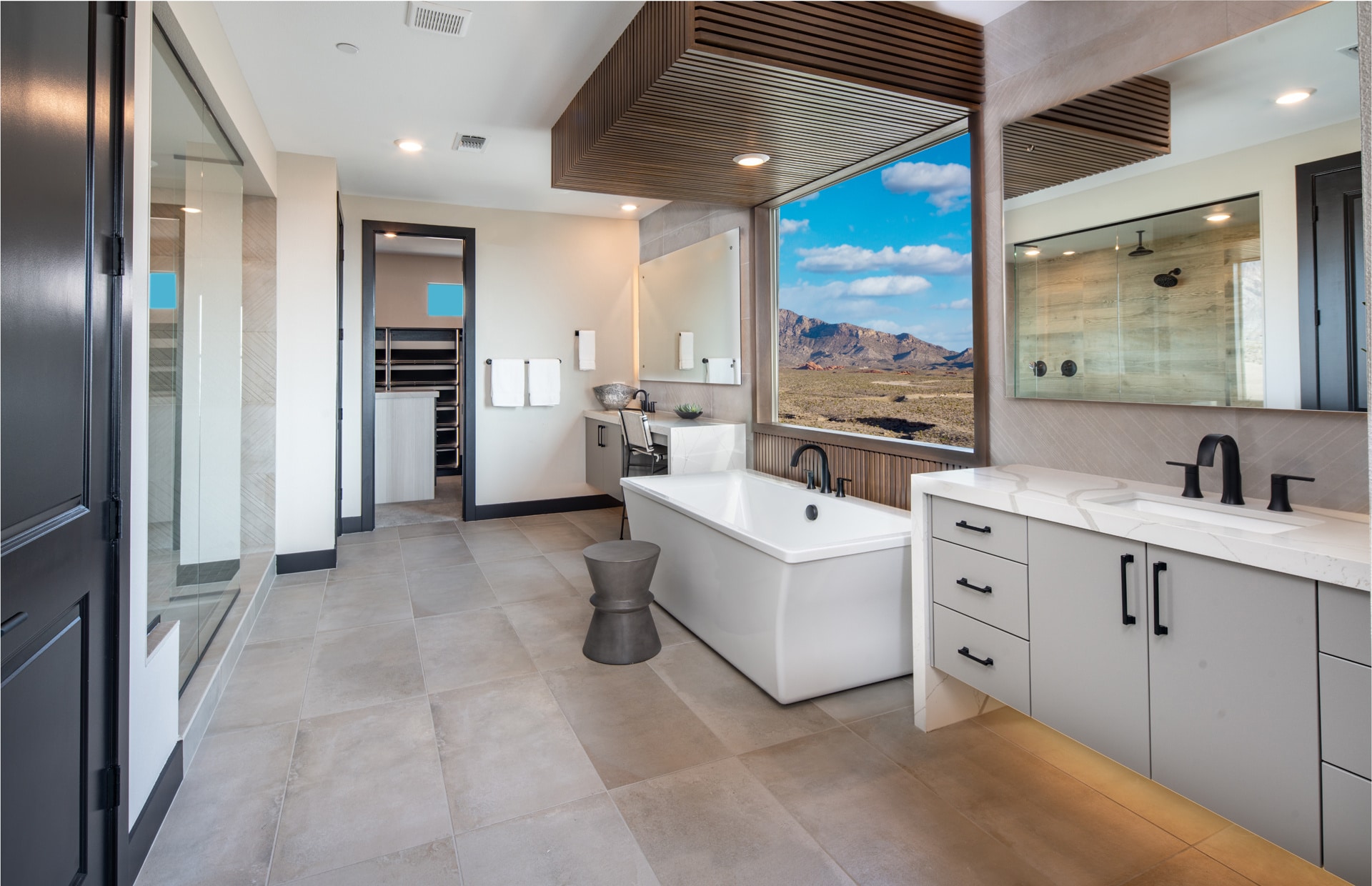 Primary Bathroom of Vittoria Model at Carmel Cliff by Pulte Homes
