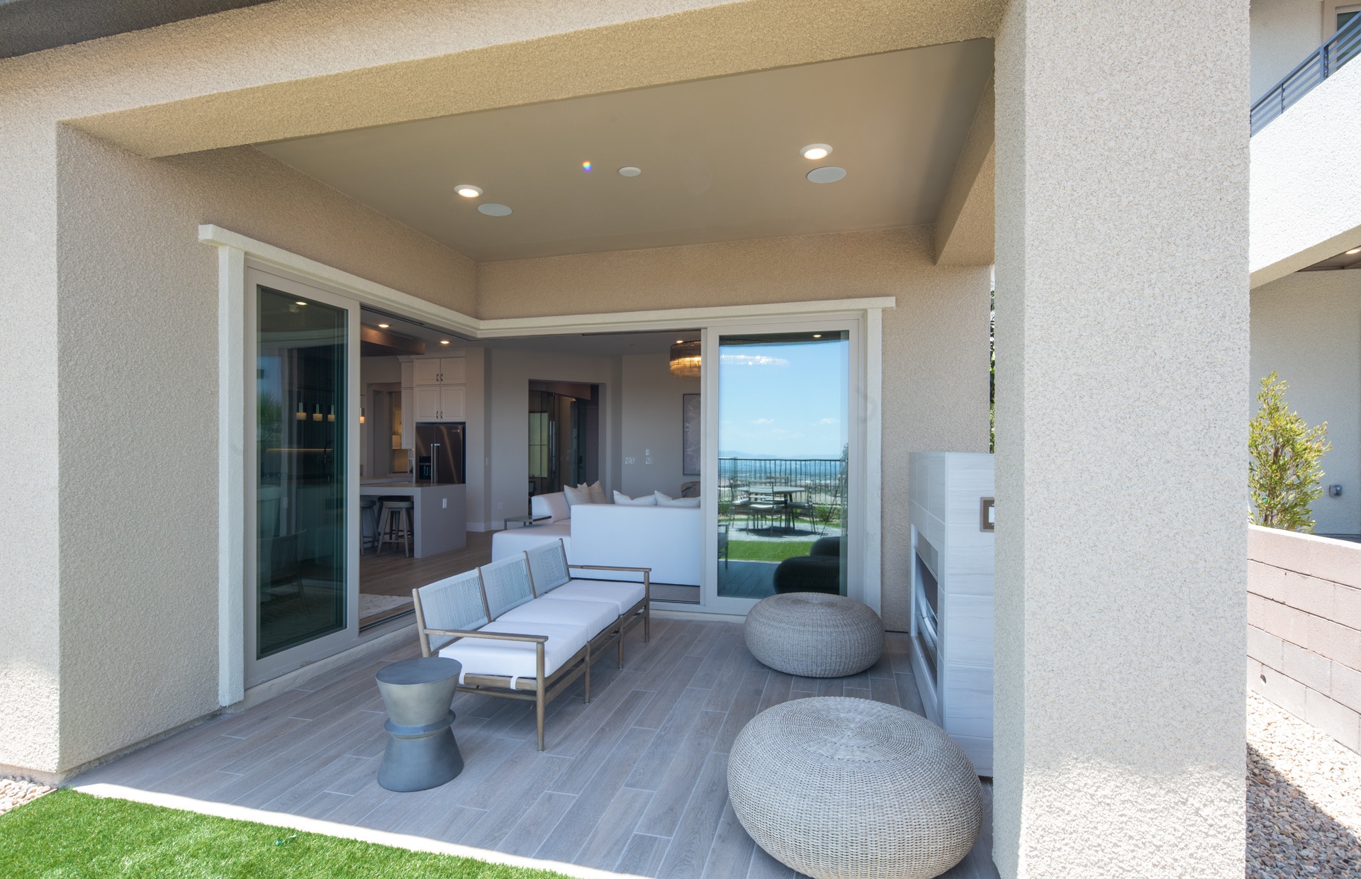 Backyard of Cesena Model at Carmel Cliff by Pulte Homes