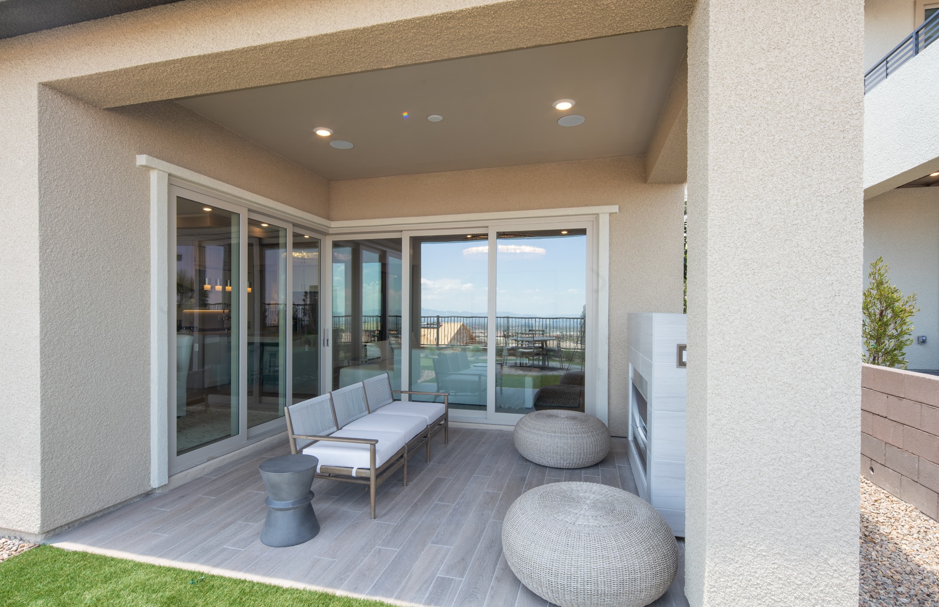 Backyard of Cesena Model at Carmel Cliff by Pulte Homes