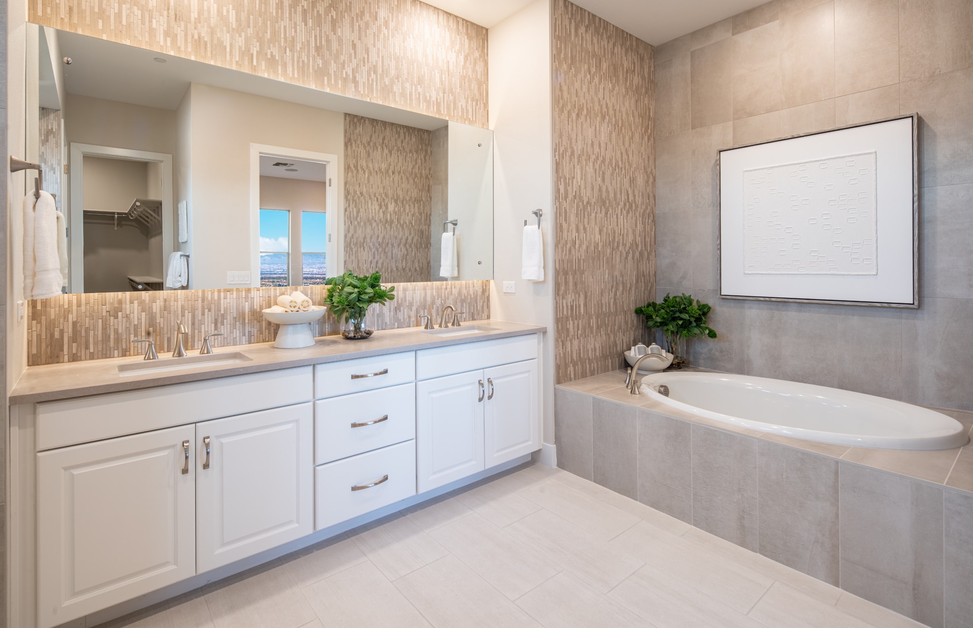 Primary Bathroom of Cesena Model at Carmel Cliff by Pulte Homes