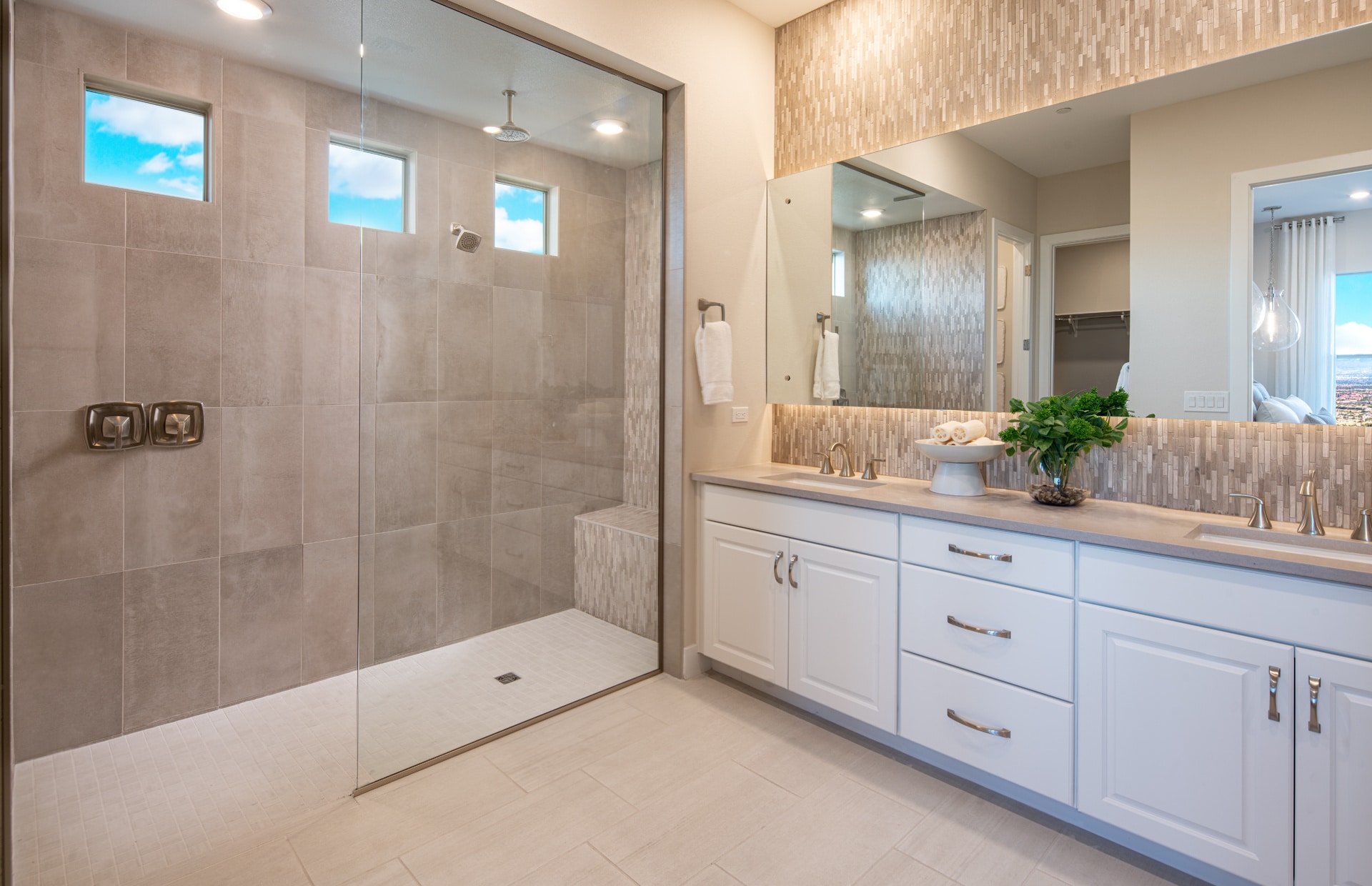Primary Bathroom of Cesena Model at Carmel Cliff by Pulte Homes