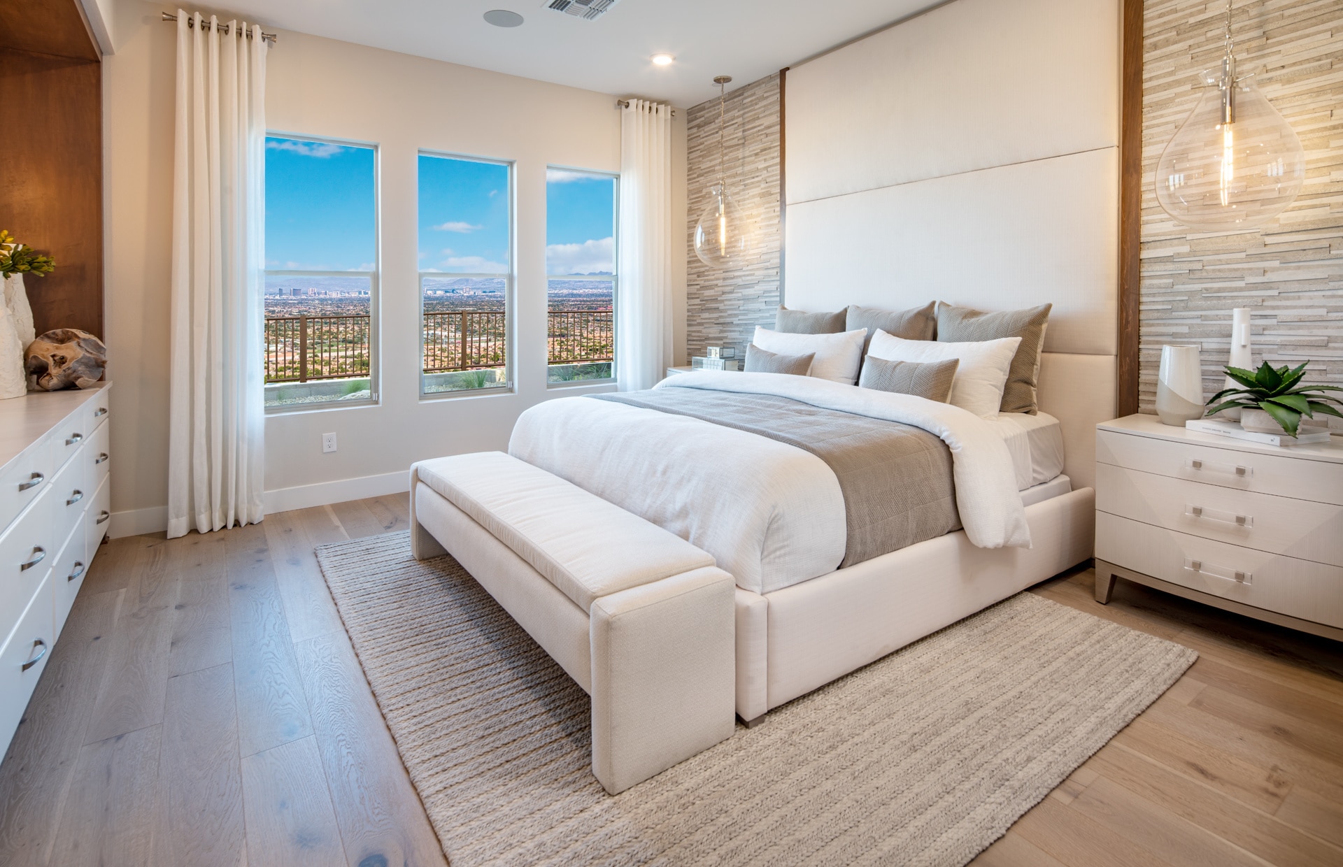 Primary Bedroom of Cesena Model at Carmel Cliff by Pulte Homes