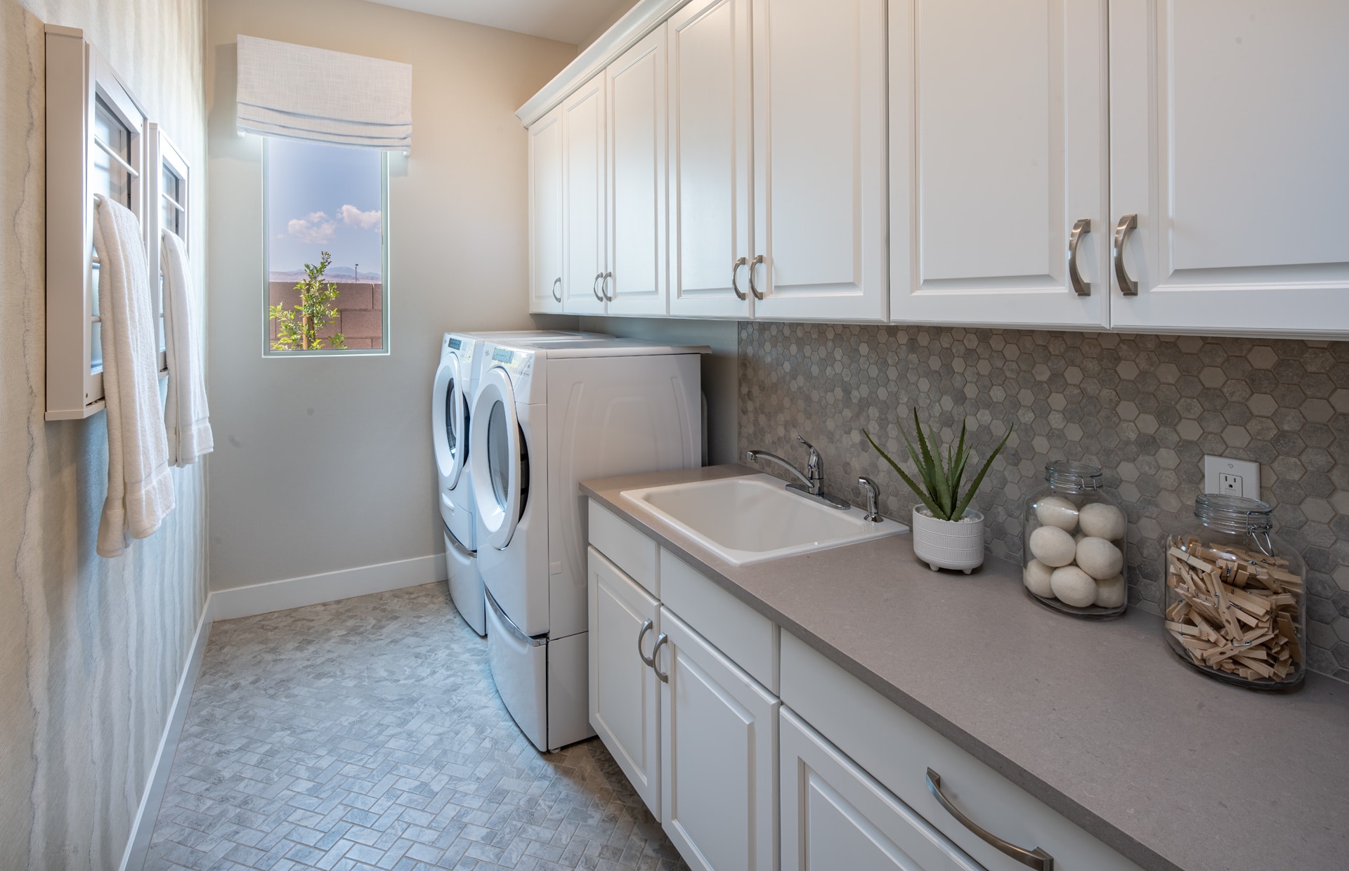 Laundry of Cesena Model at Carmel Cliff by Pulte Homes