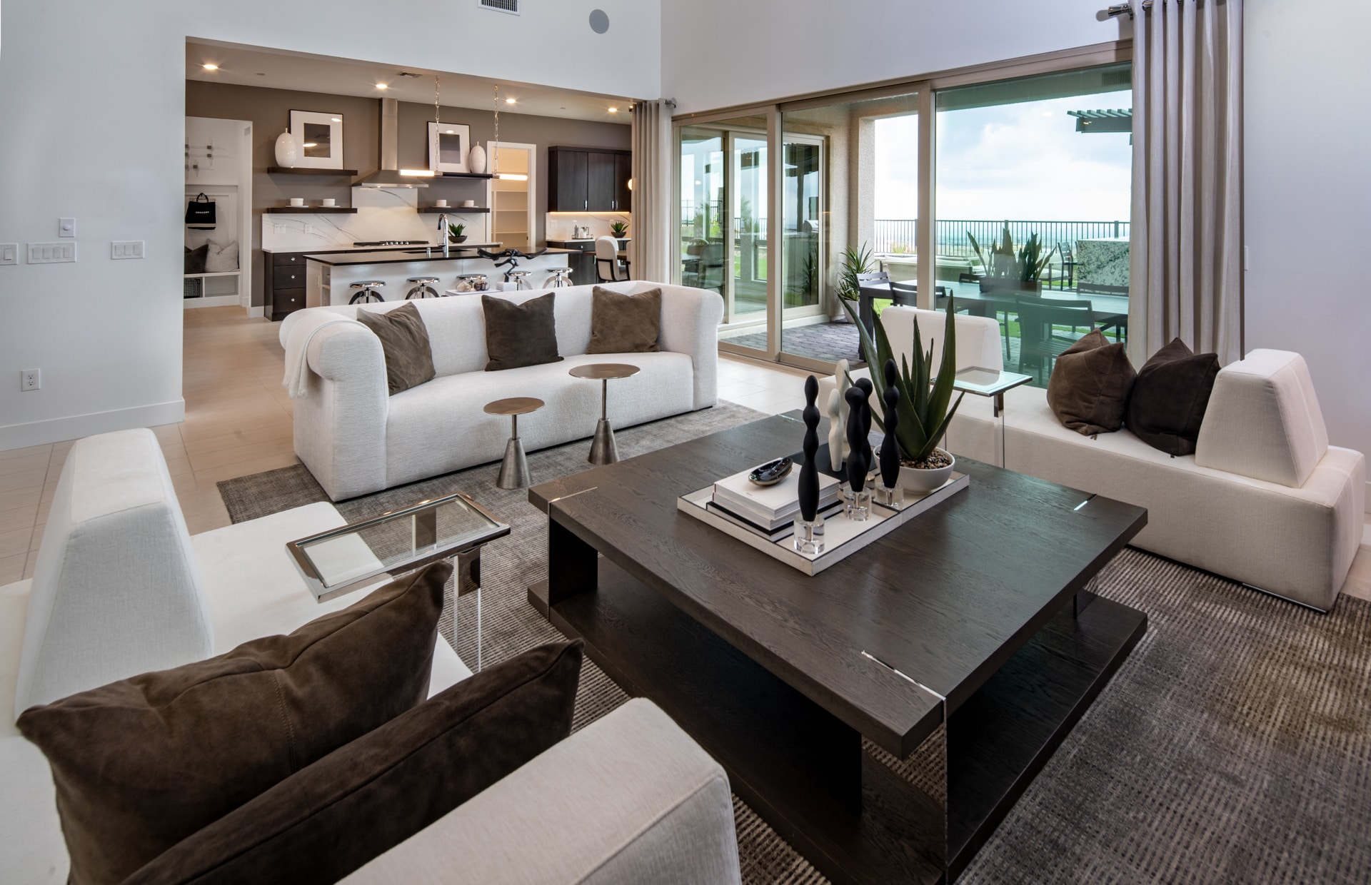 Living Room of Pesaro Model at Carmel Cliff by Pulte Homes