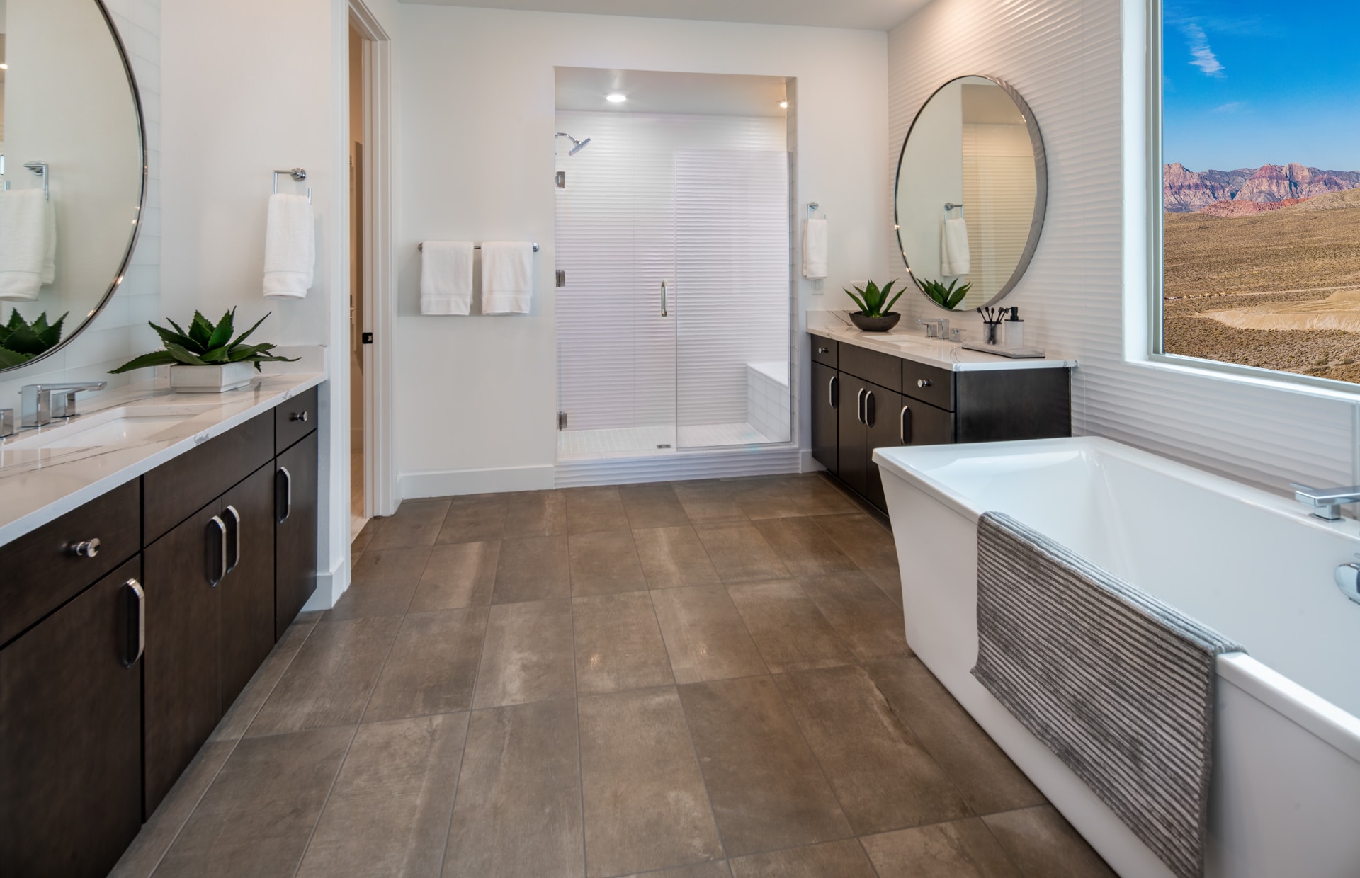 Primary Bathroom of Pesaro Model at Carmel Cliff by Pulte Homes