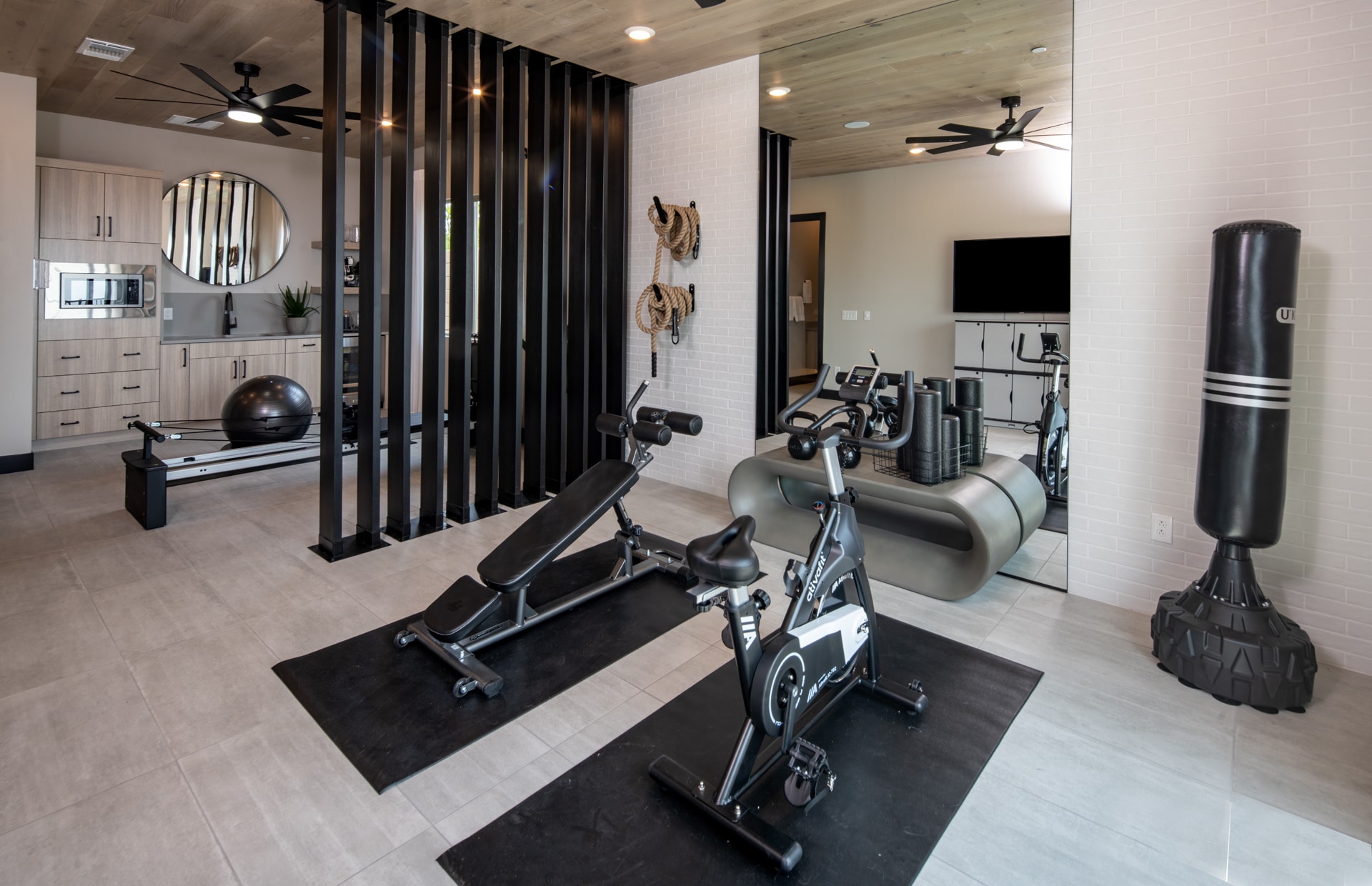 Gym of Vittoria Model at Carmel Cliff by Pulte Homes
