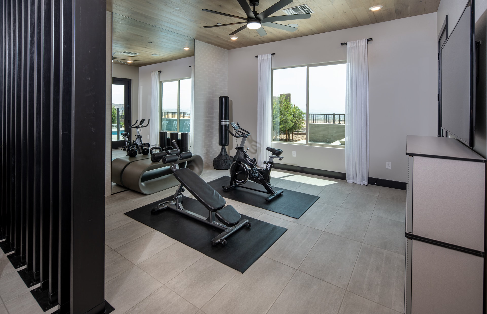 Gym of Vittoria Model at Carmel Cliff by Pulte Homes