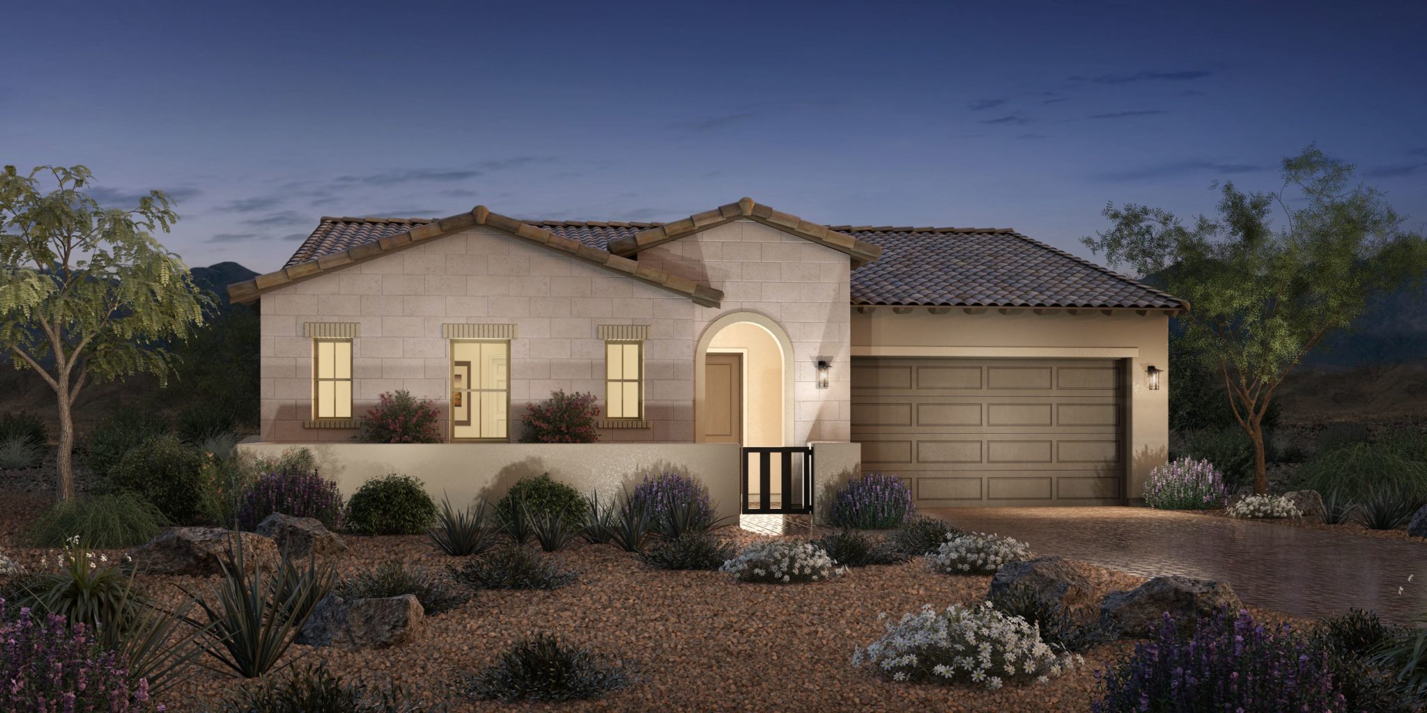 Front elevation of Torre model at Acadia Ridge by Toll Brothers