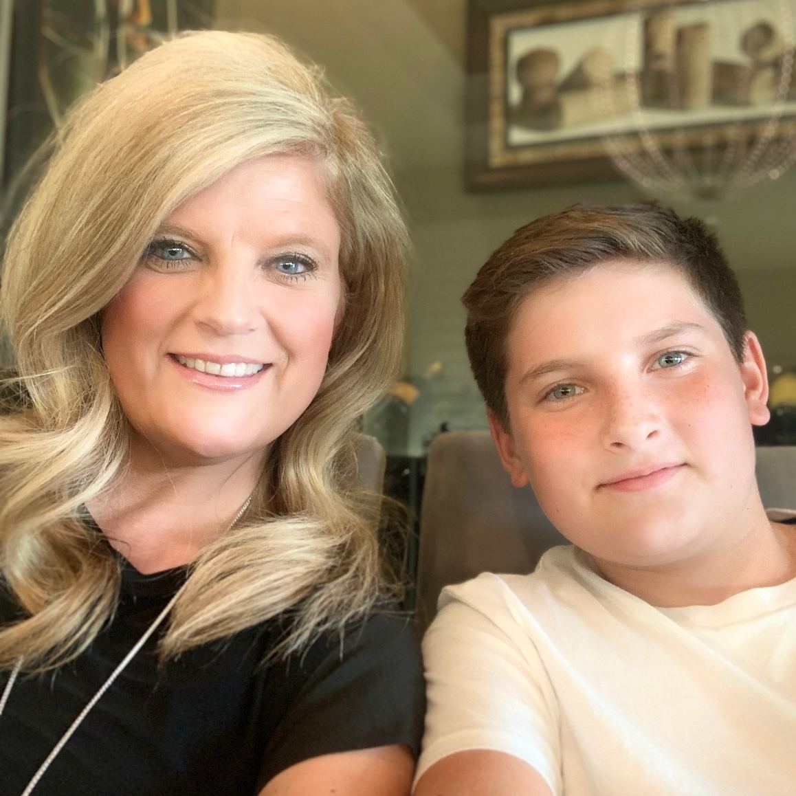 Nicole Bloom of Richmond American Homes and her son