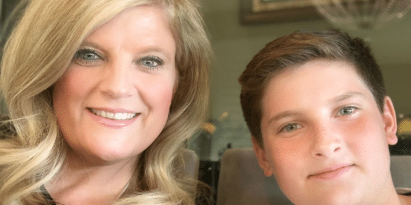 Nicole Bloom of Richmond American Homes and her son