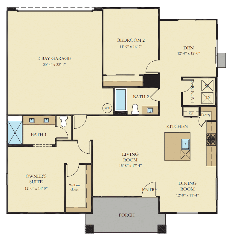 Floorplan in Connery Model at Heritage by Lennar