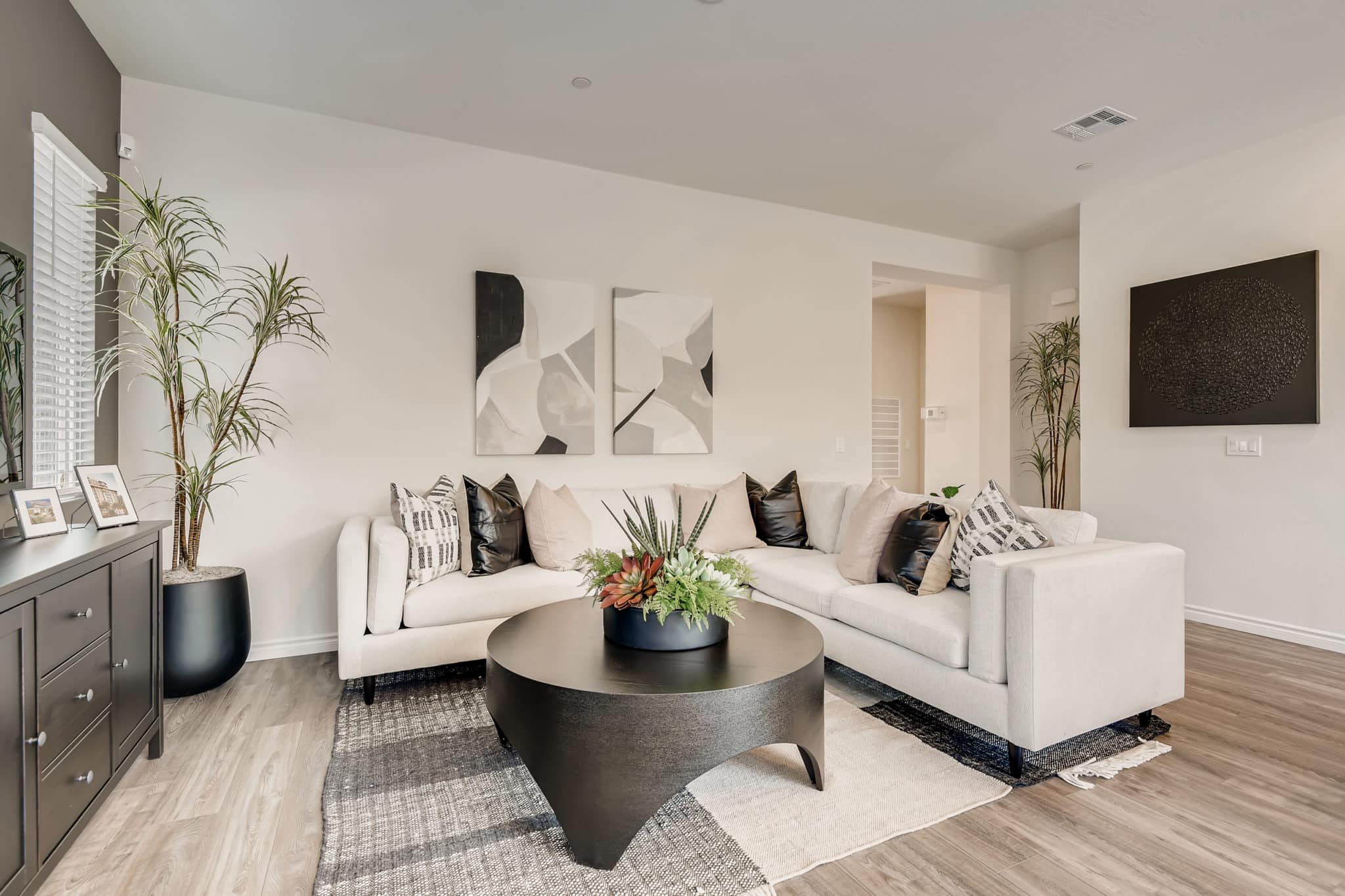 Living Room of Claremont model at Heritage by Lennar