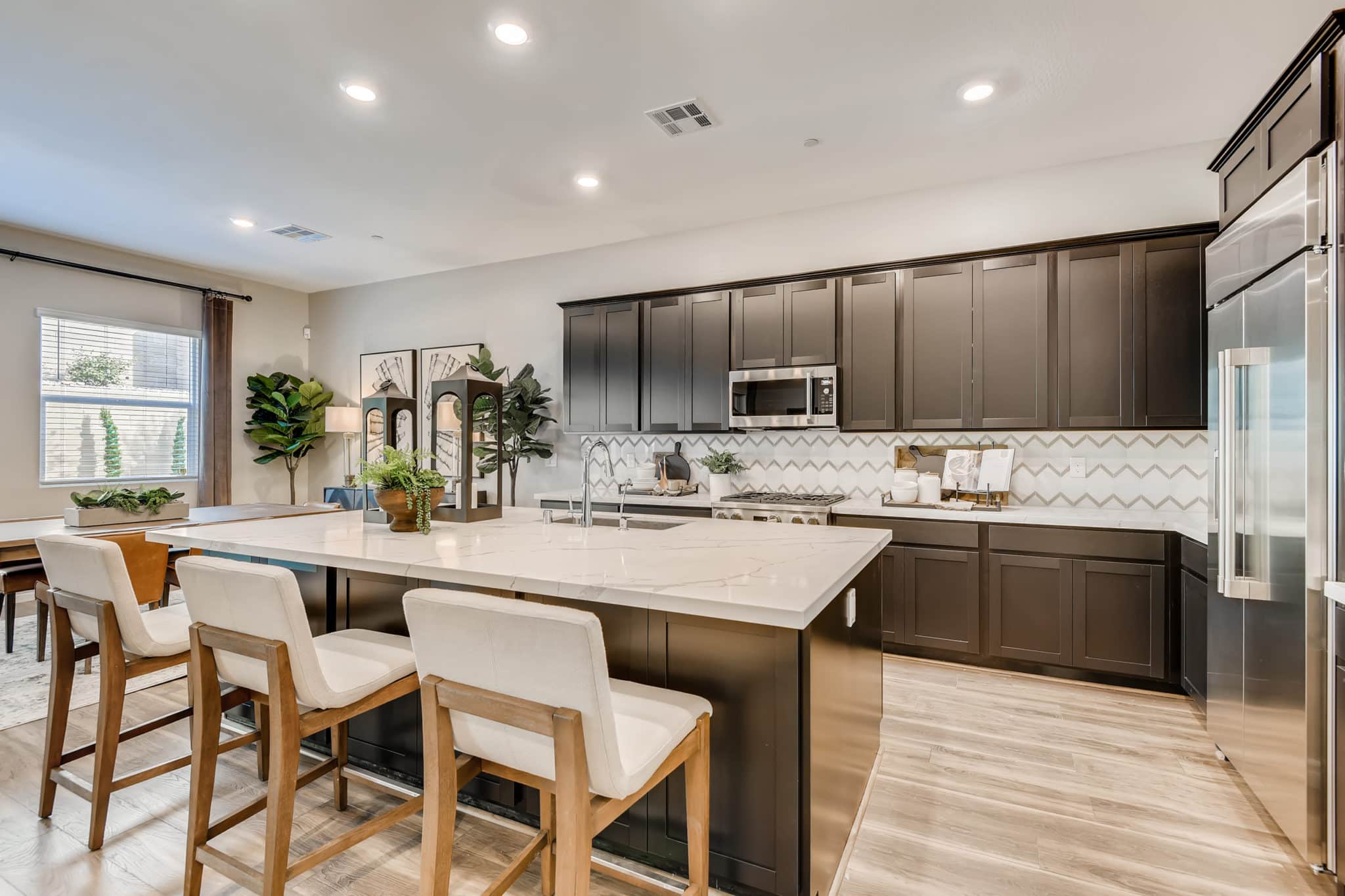Kitchen of Everly model at Heritage by Lennar