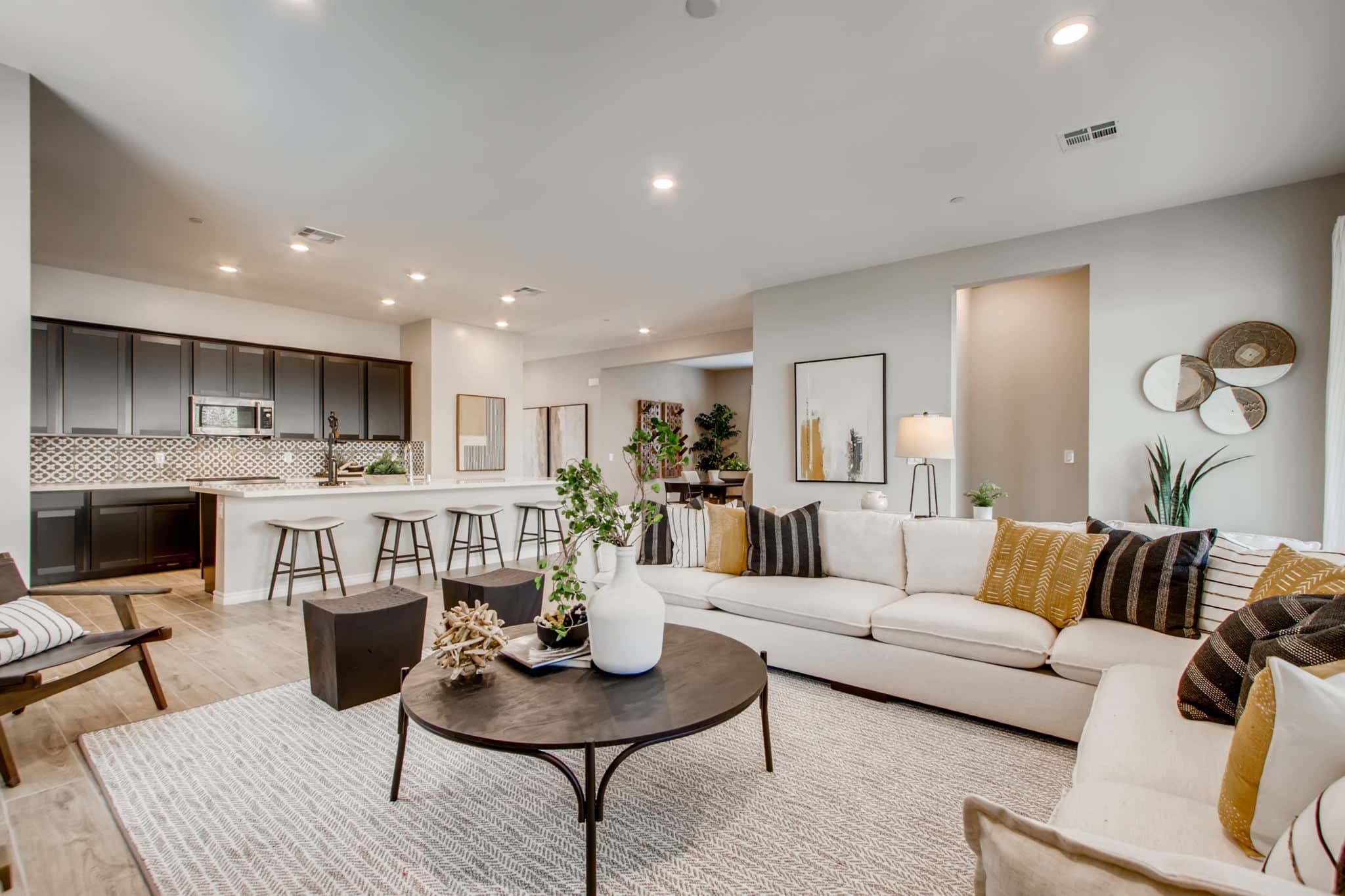 Living Room of Sawyer model at Heritage by Lennar