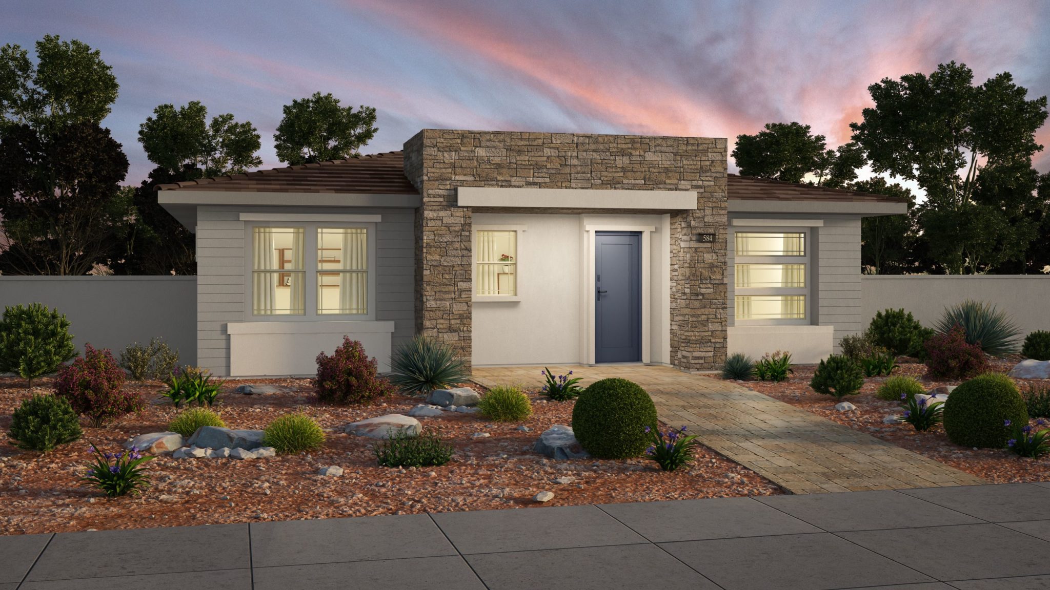 Front Elevation B of Carson Model at Heritage by Lennar of Her