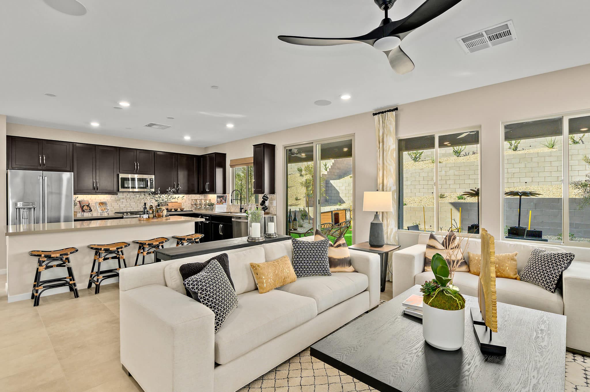 Living Room of Sequoia Model at Castellana by Taylor Morrison