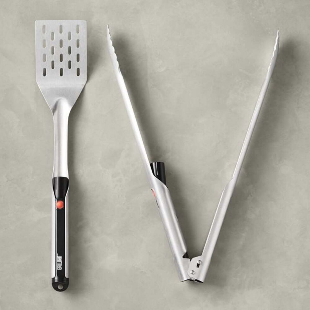 Sur La Table, Grillight Stainless Streel LED Spatula and Tong Set