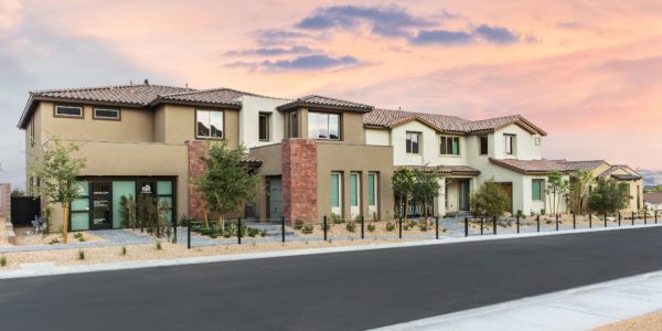 Street view of Carmel Cliff by Pulte Homes in Summerlin