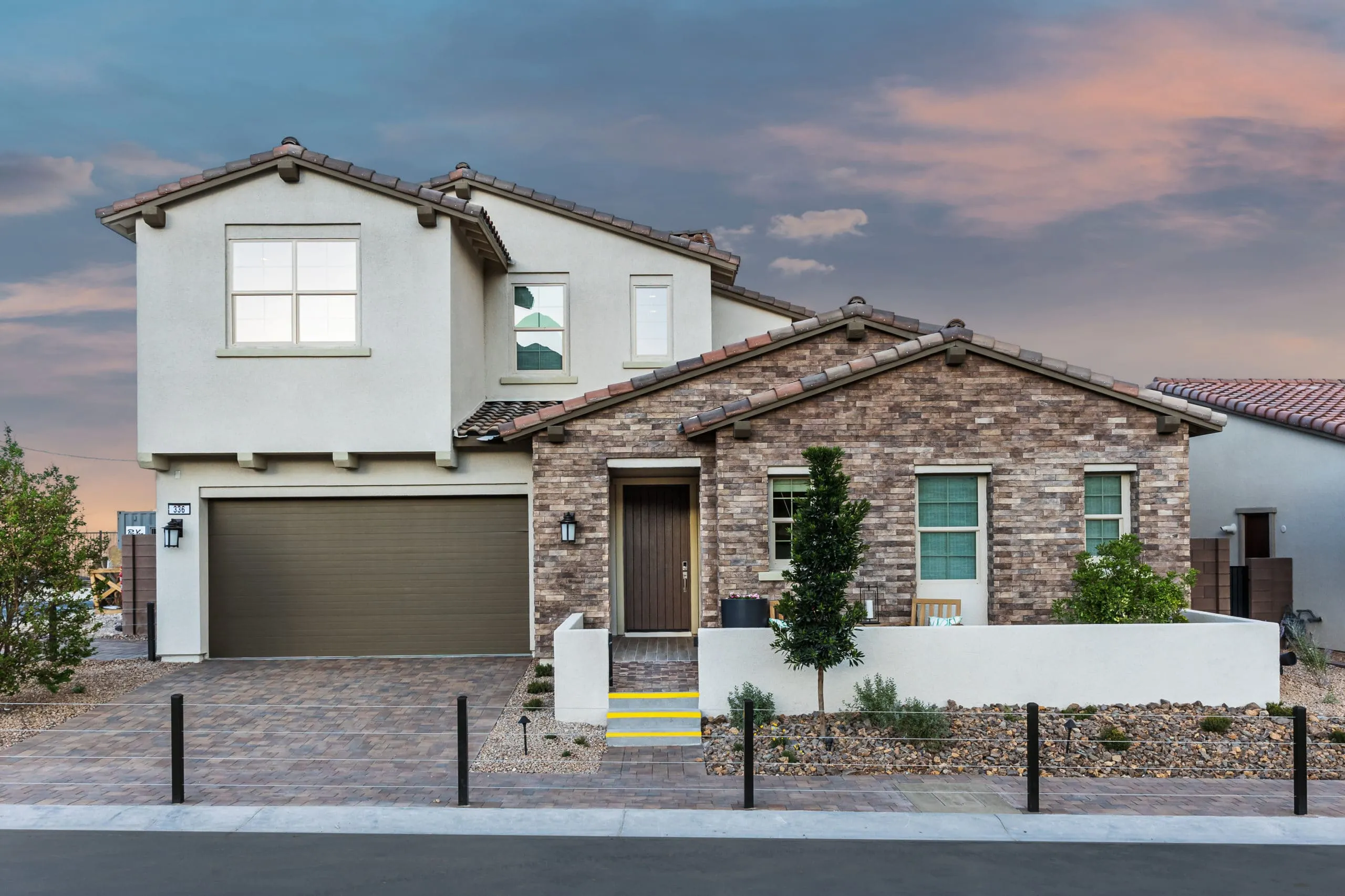 Front elevation of Torre Elite model at Acadia Ridge by Toll Brothers