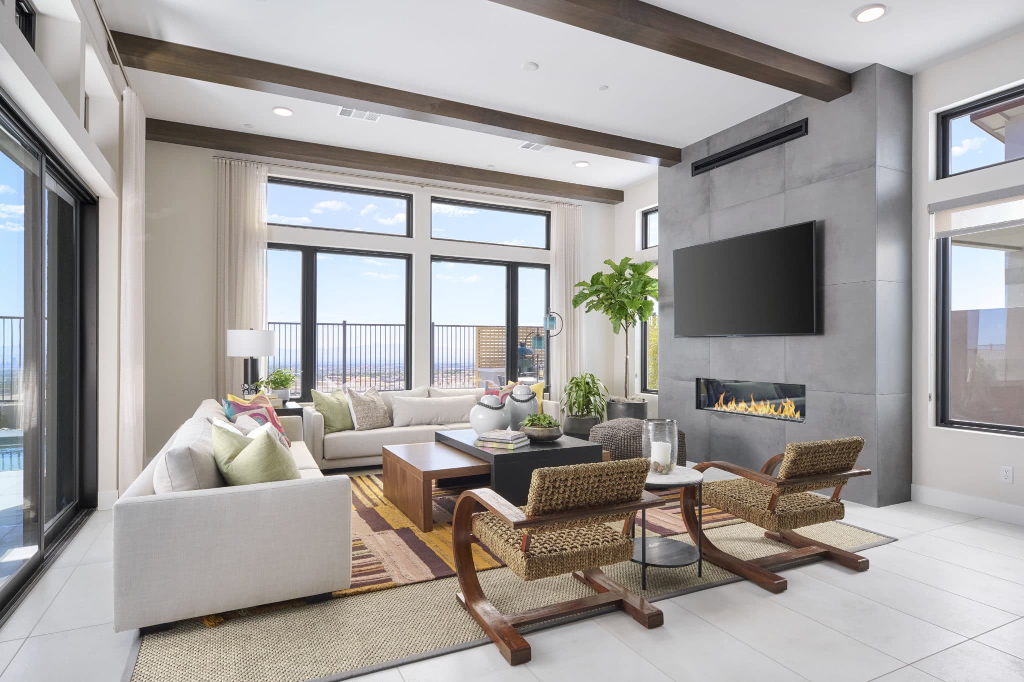 Great Room of Plan 2 at Overlook by Tri Pointe