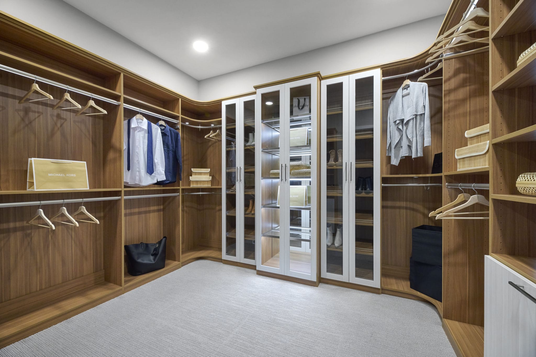 Primary Closet of Plan 3 at Overlook by Tri Pointe