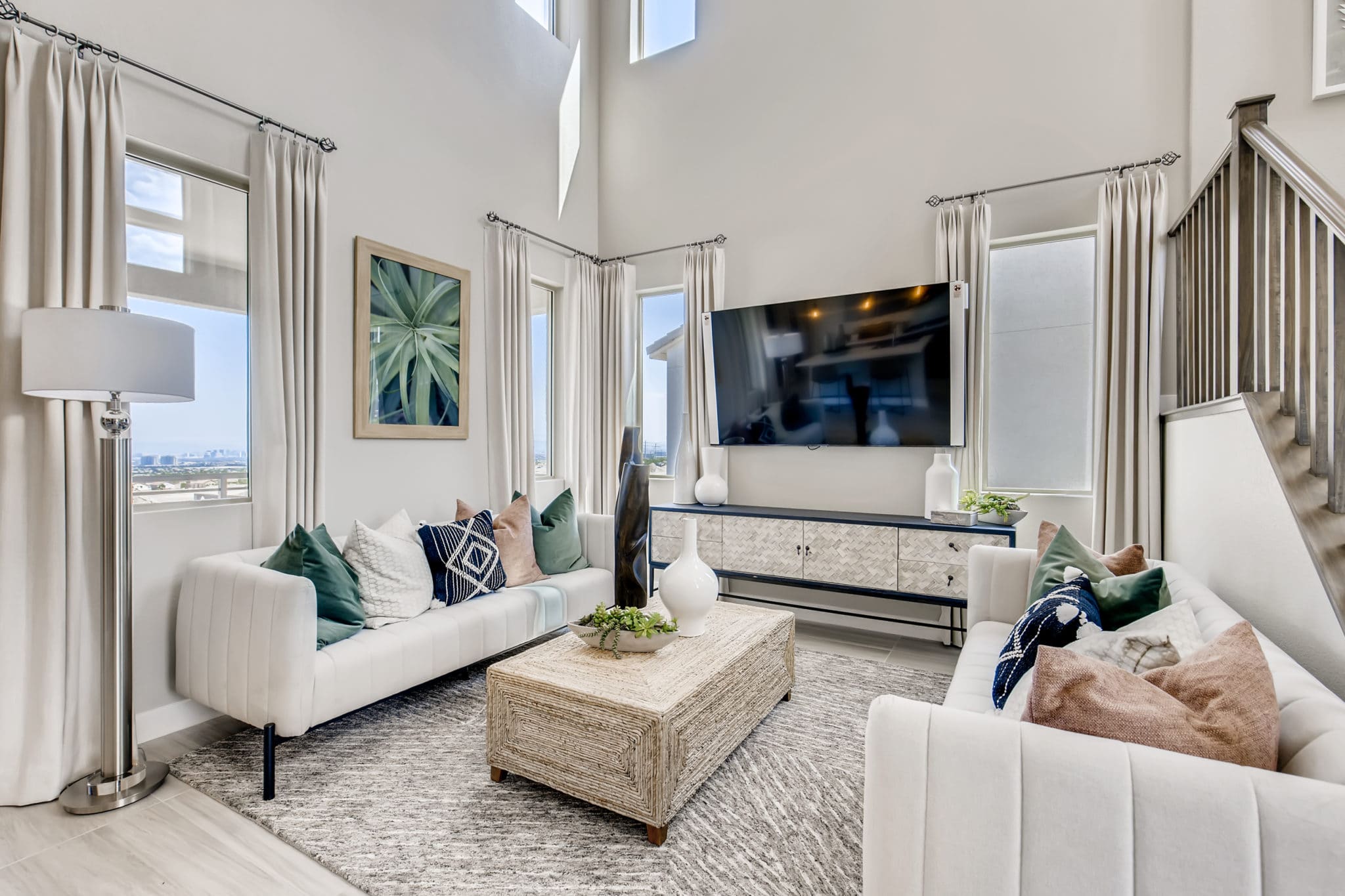 Family Room of Amber Plan 3 at Obsidian by Woodside