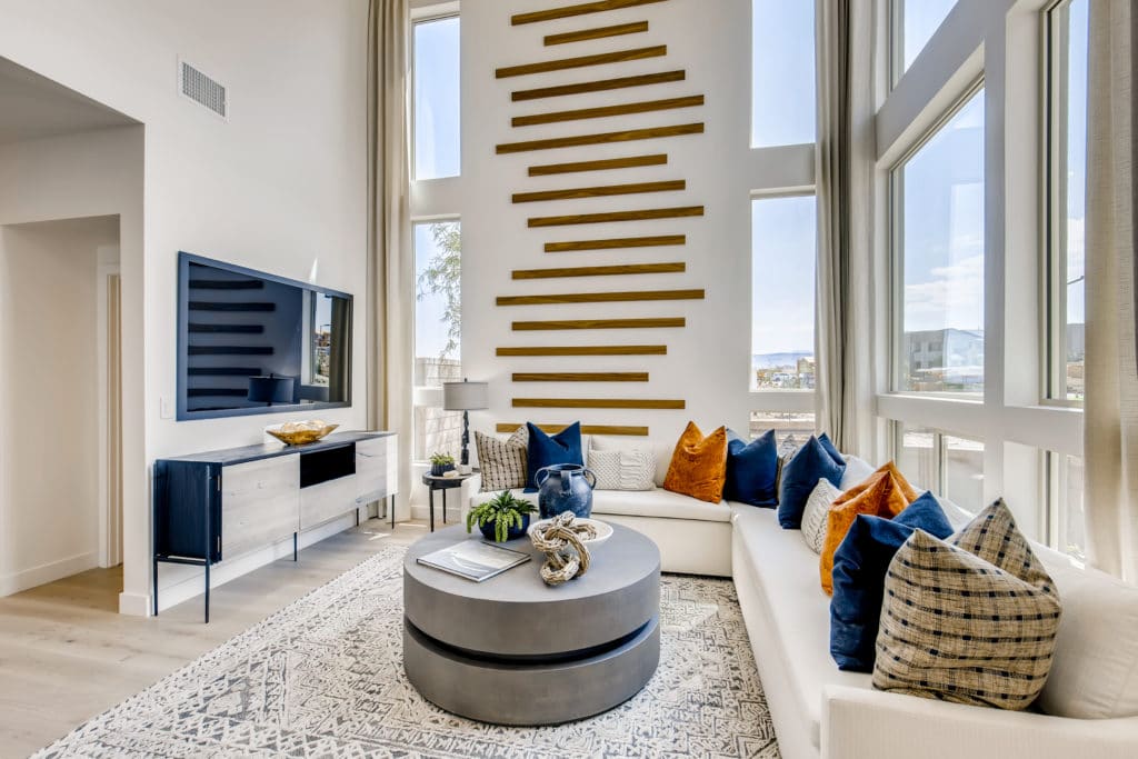 Living Room of Onyx Plan 2 at Obsidian by Woodside