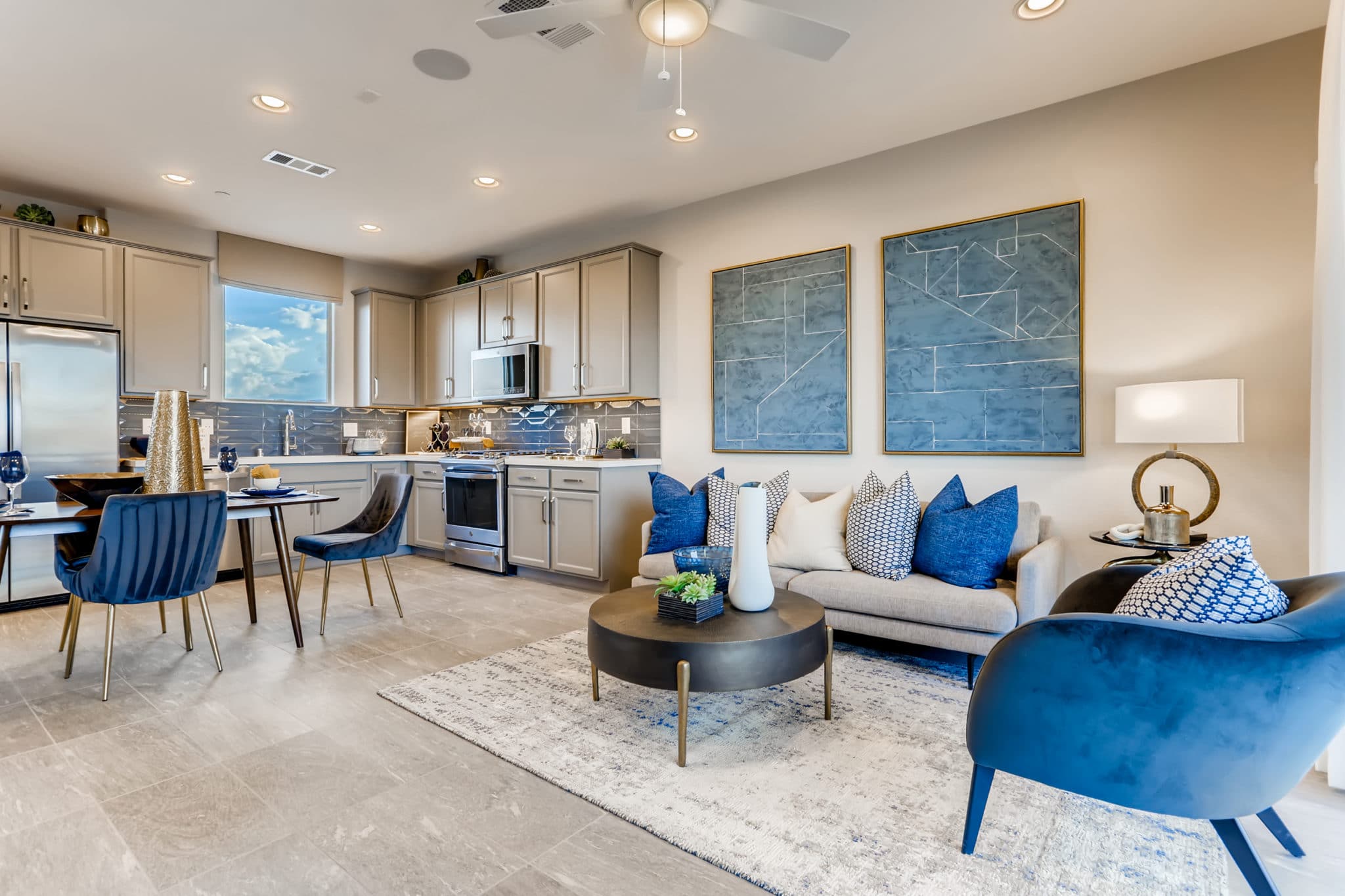 Living Room of Opal Plan 4 at Obsidian by Woodside