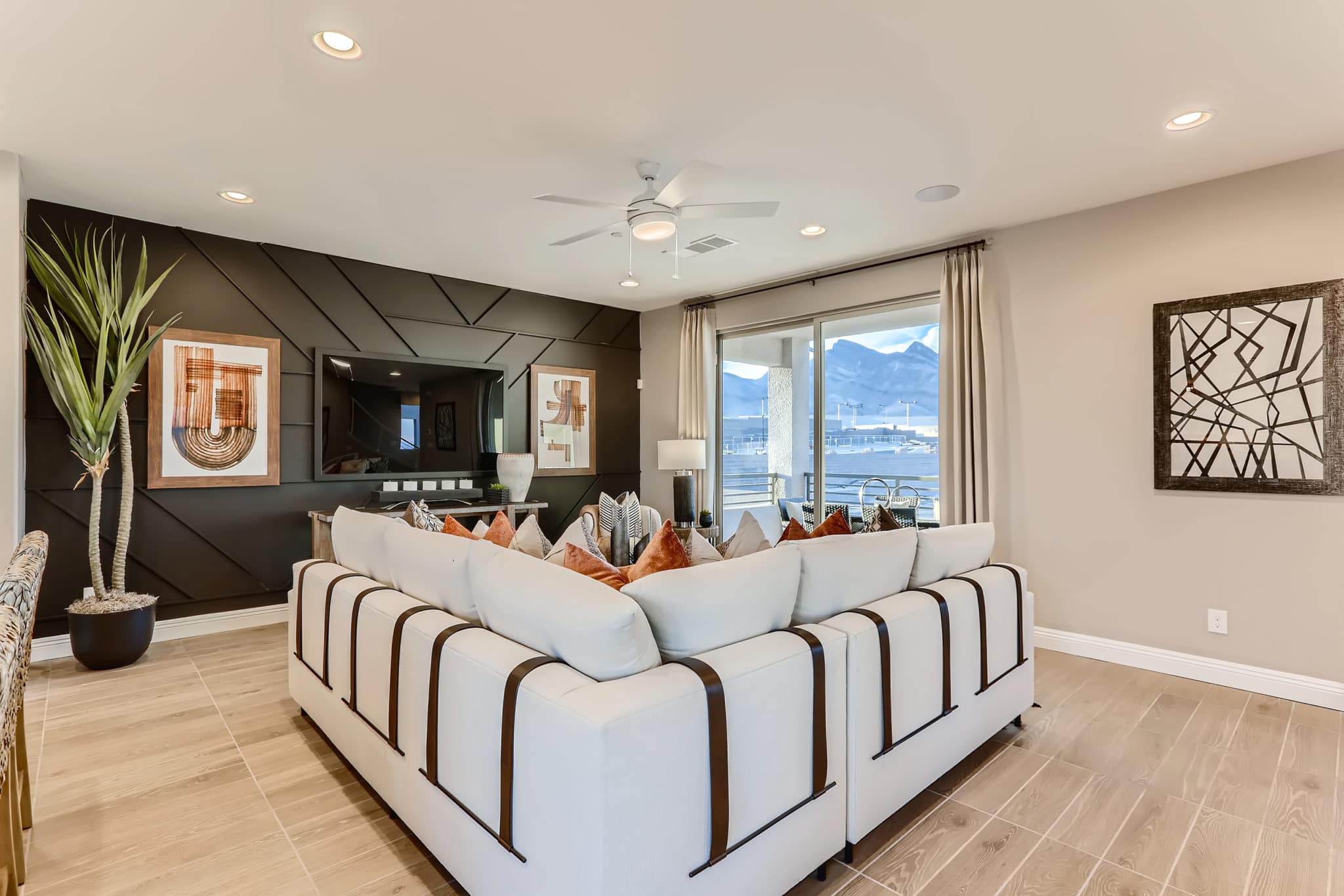 Living Room of Sapphire Plan 5 at Obsidian by Woodside