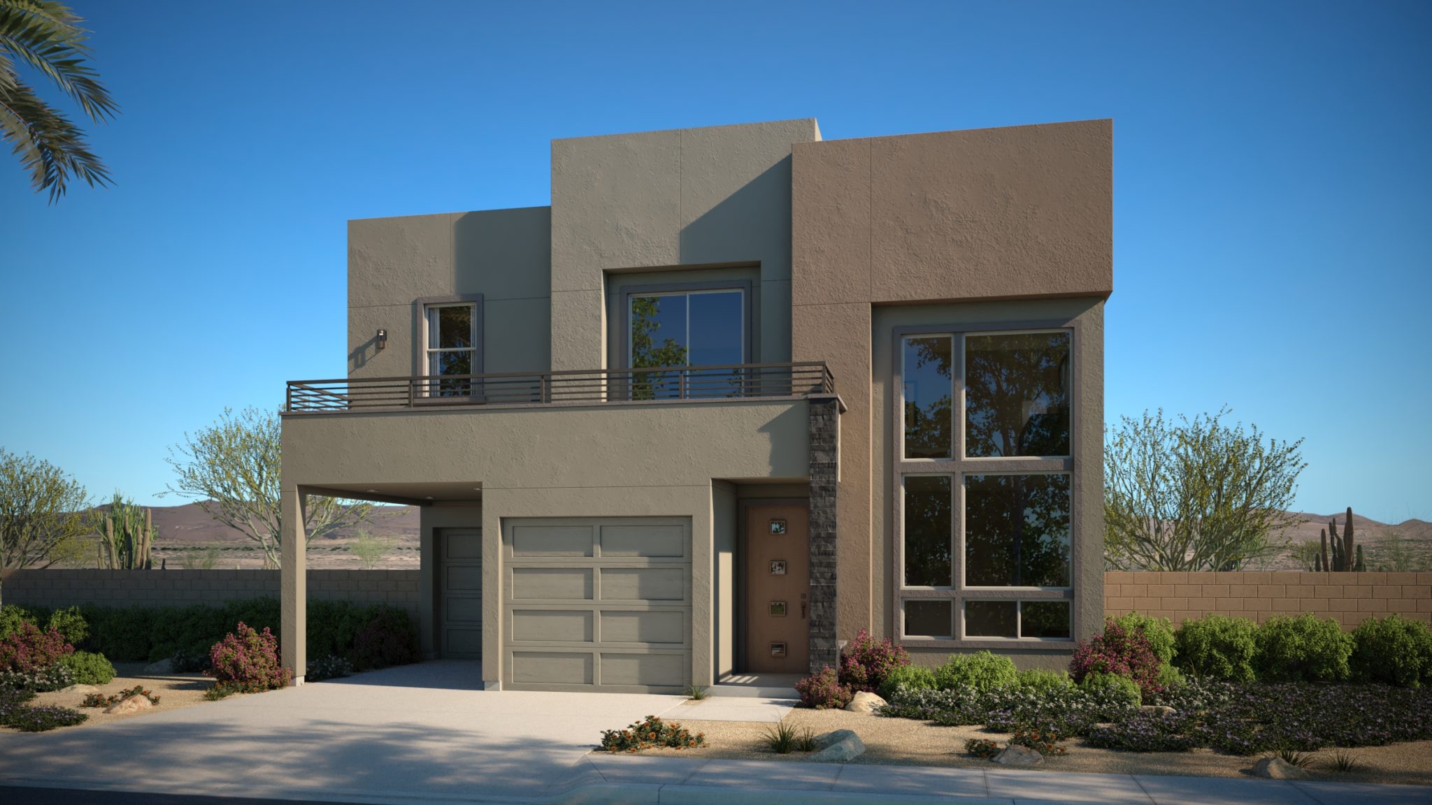 Front Elevation C of Onyx Plan 2 at Obsidian by Woodside