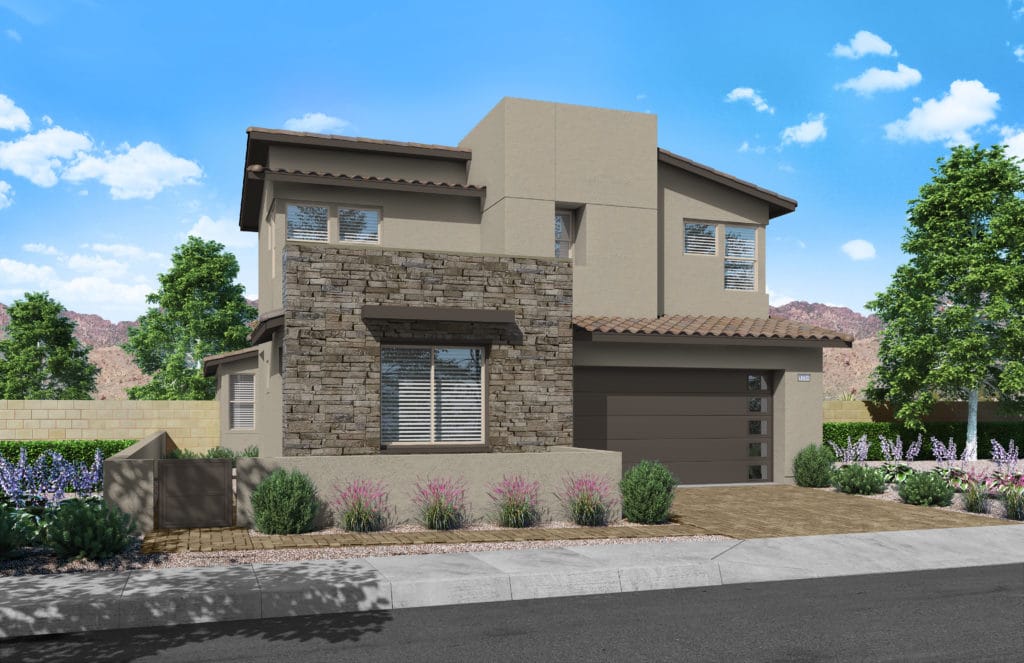 Front Elevation B of Plan 2 of Kings Canyon by Tri Pointe Homes