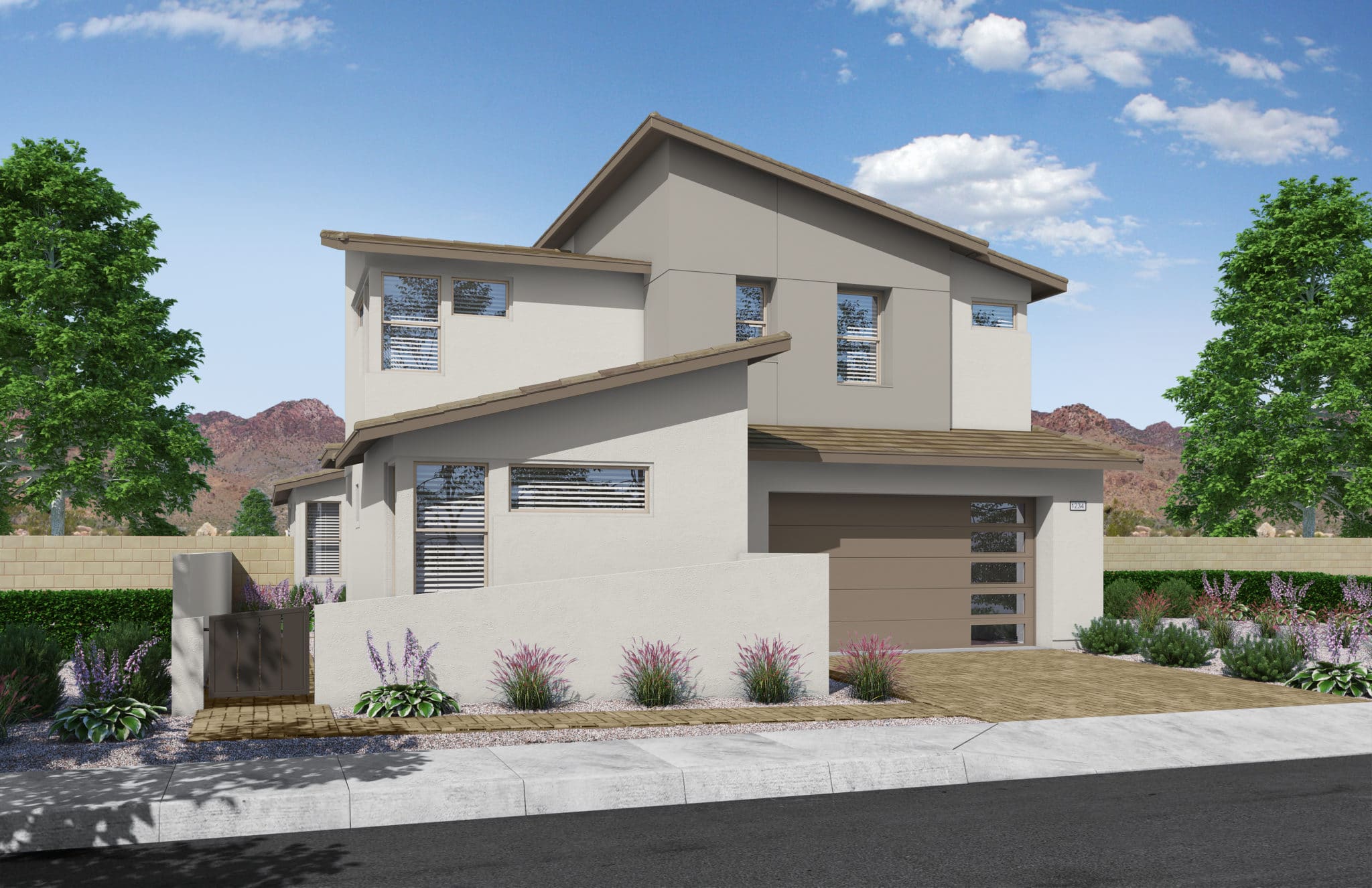 Front Elevation C of Plan 2 of Kings Canyon by Tri Pointe Homes