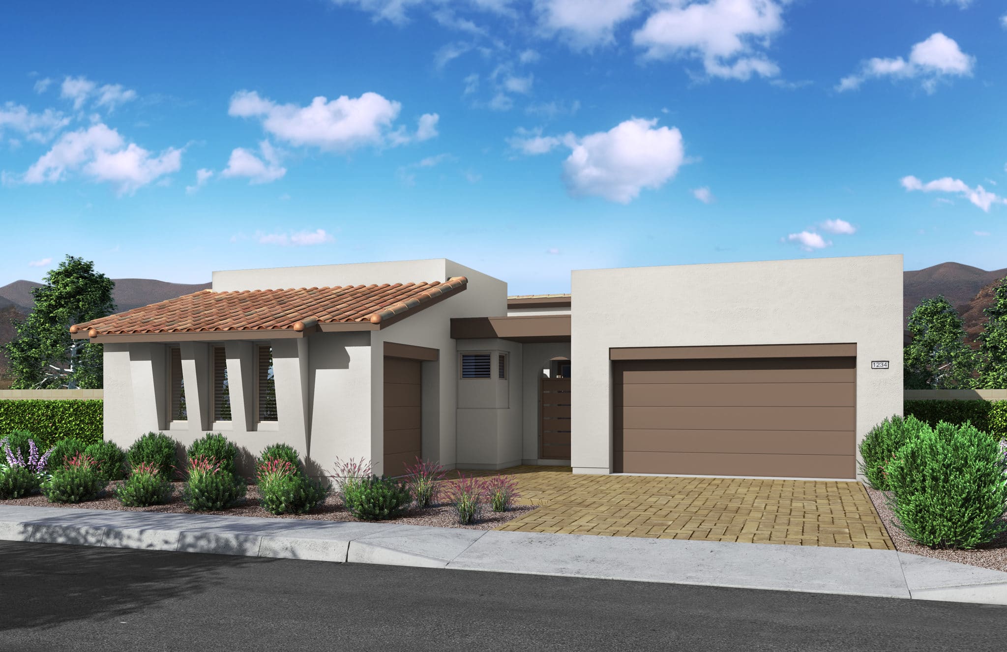 Front Elevation A of Plan 1 at Kings Canyon by Tri Pointe Homes