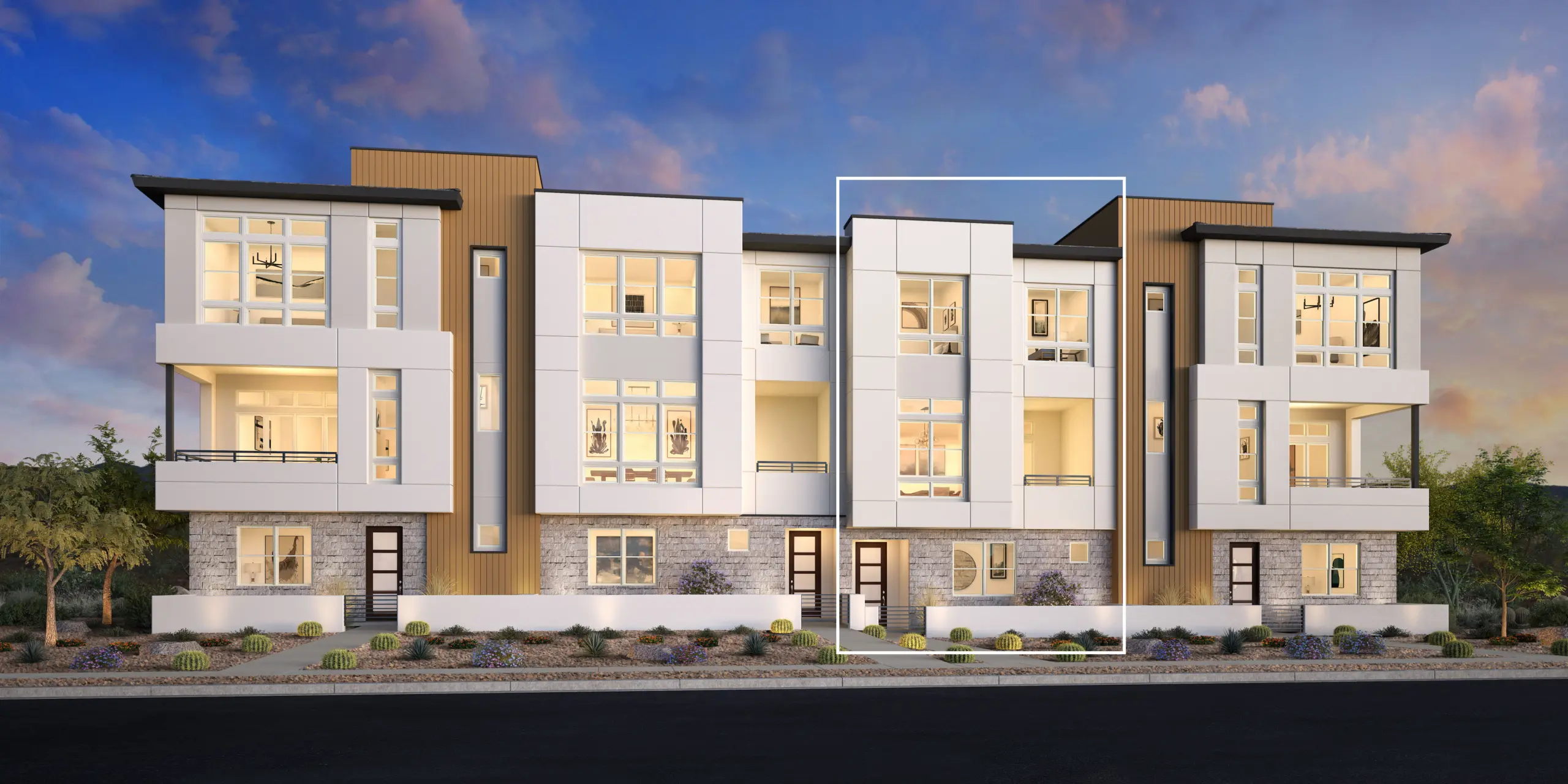 Front Elevation of Casella Floorplan at Cordillera by Toll Brothers Front Elevation of Casella Floorplan at Cordillera by Toll Brothers