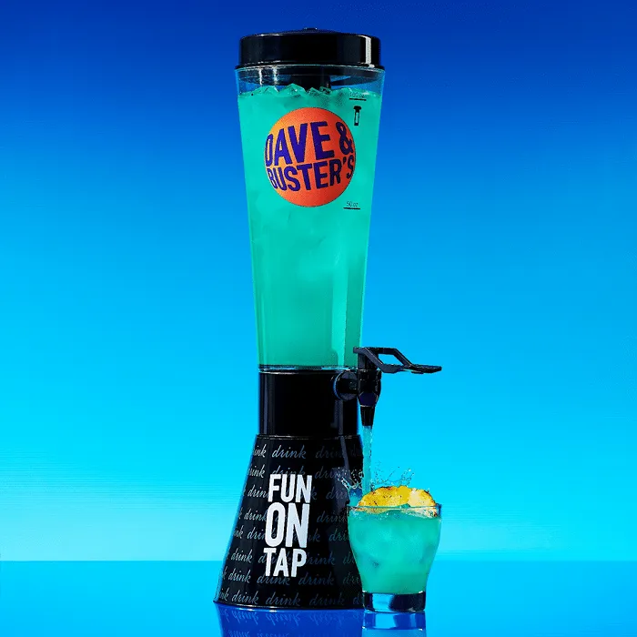Dave and Busters Drink Tower