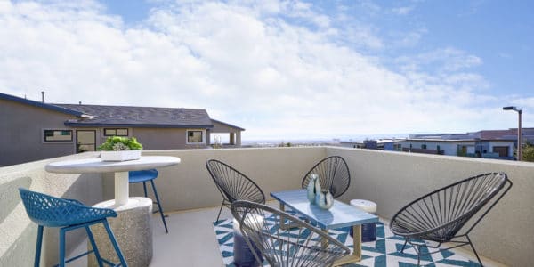 Balcony of Plan 3 at Kings Canyon by Tri Pointe Homes