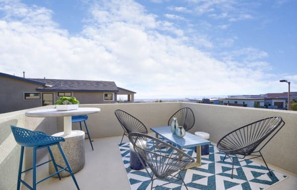 Balcony of Plan 3 at Kings Canyon by Tri Pointe Homes