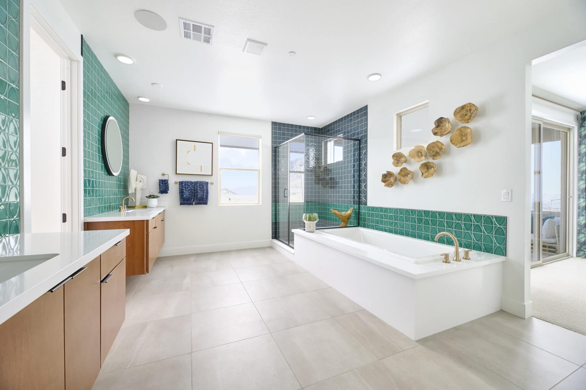 Primary Bathroom of Plan 3 at Kings Canyon by Tri Pointe Homes