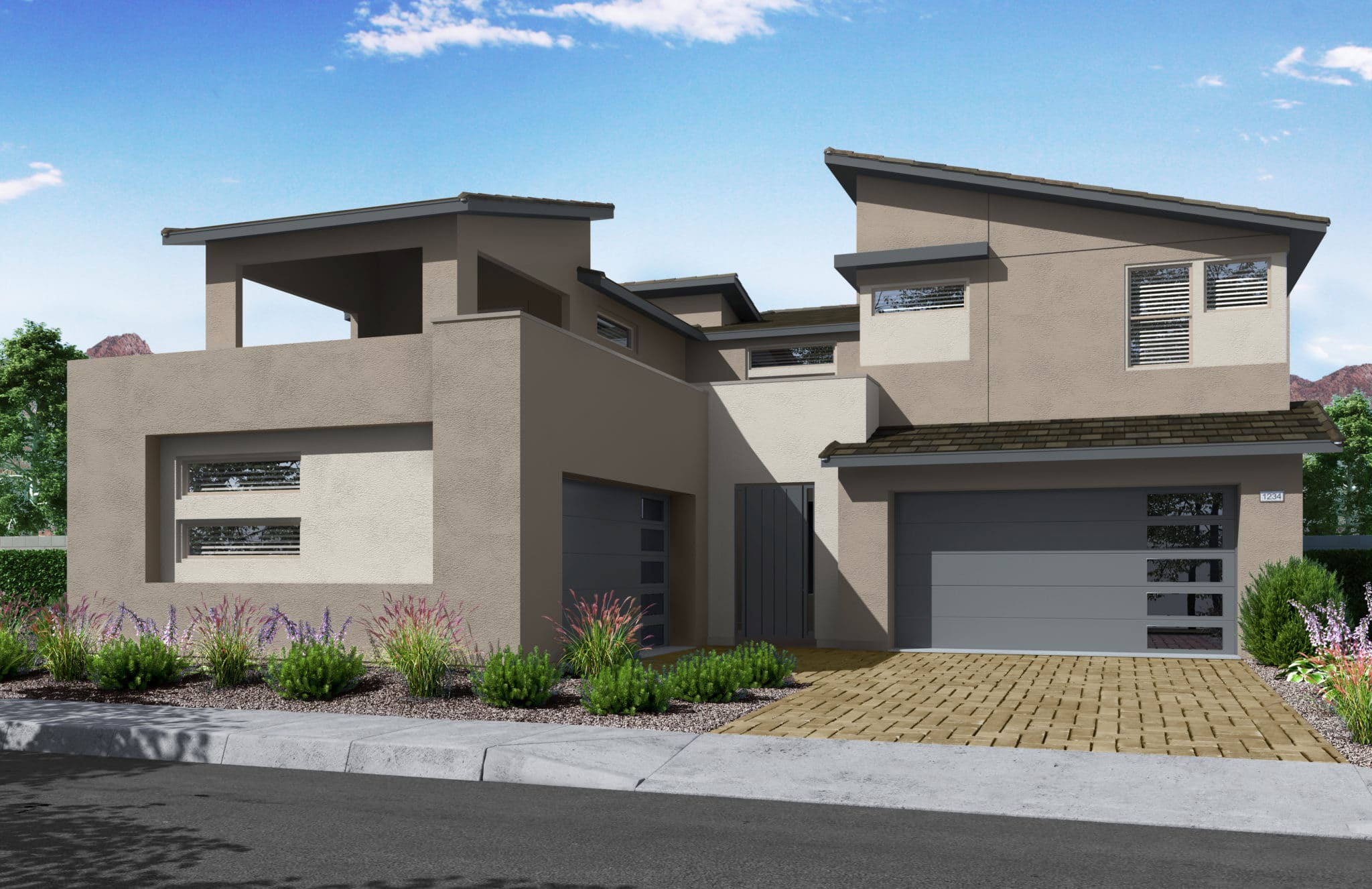 Front Elevation C of Plan 4 at Kings Canyon by Tri Pointe Homes