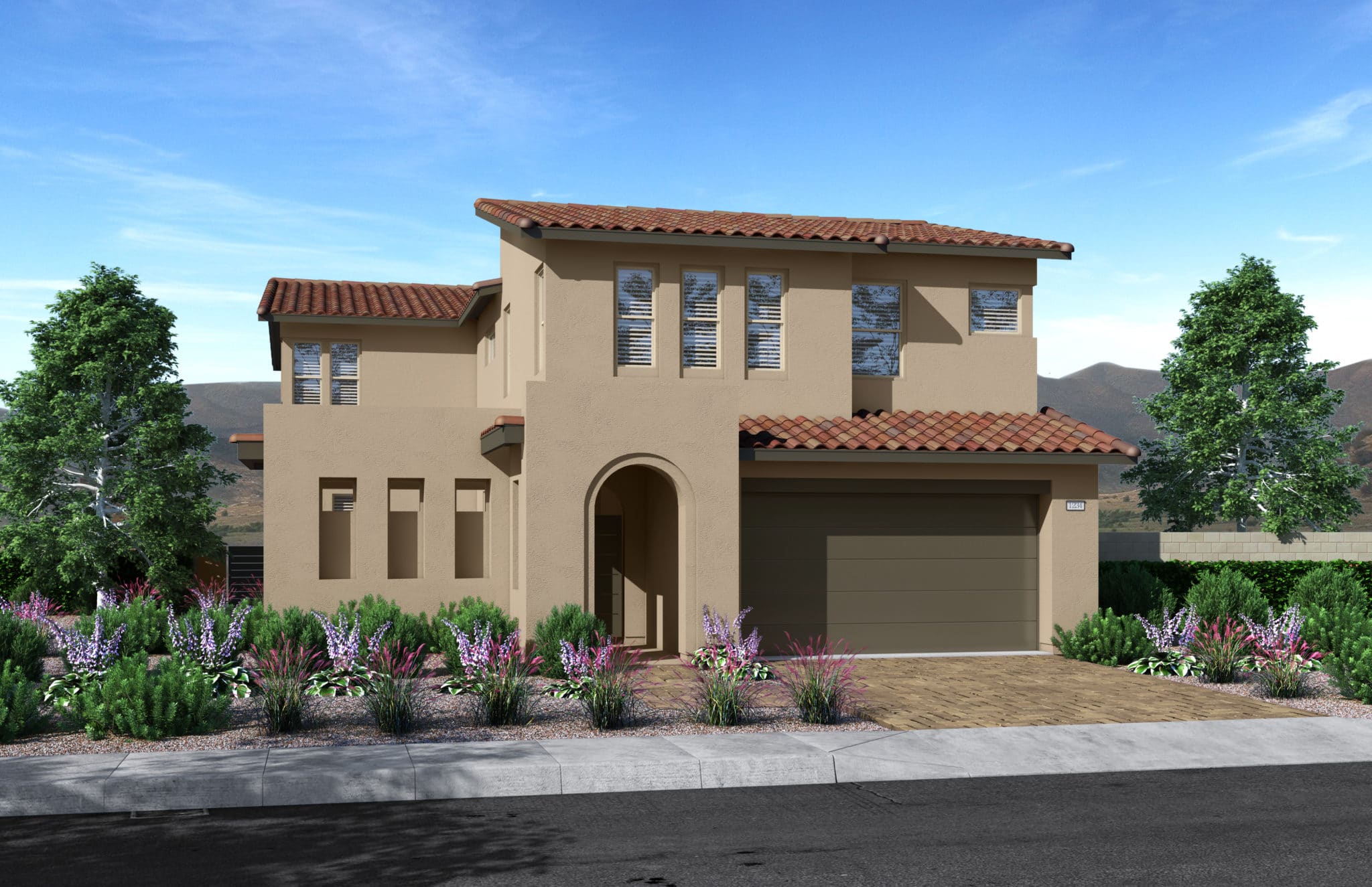 Front Elevation A of Plan 3 at Kings Canyon by Tri Pointe Homes