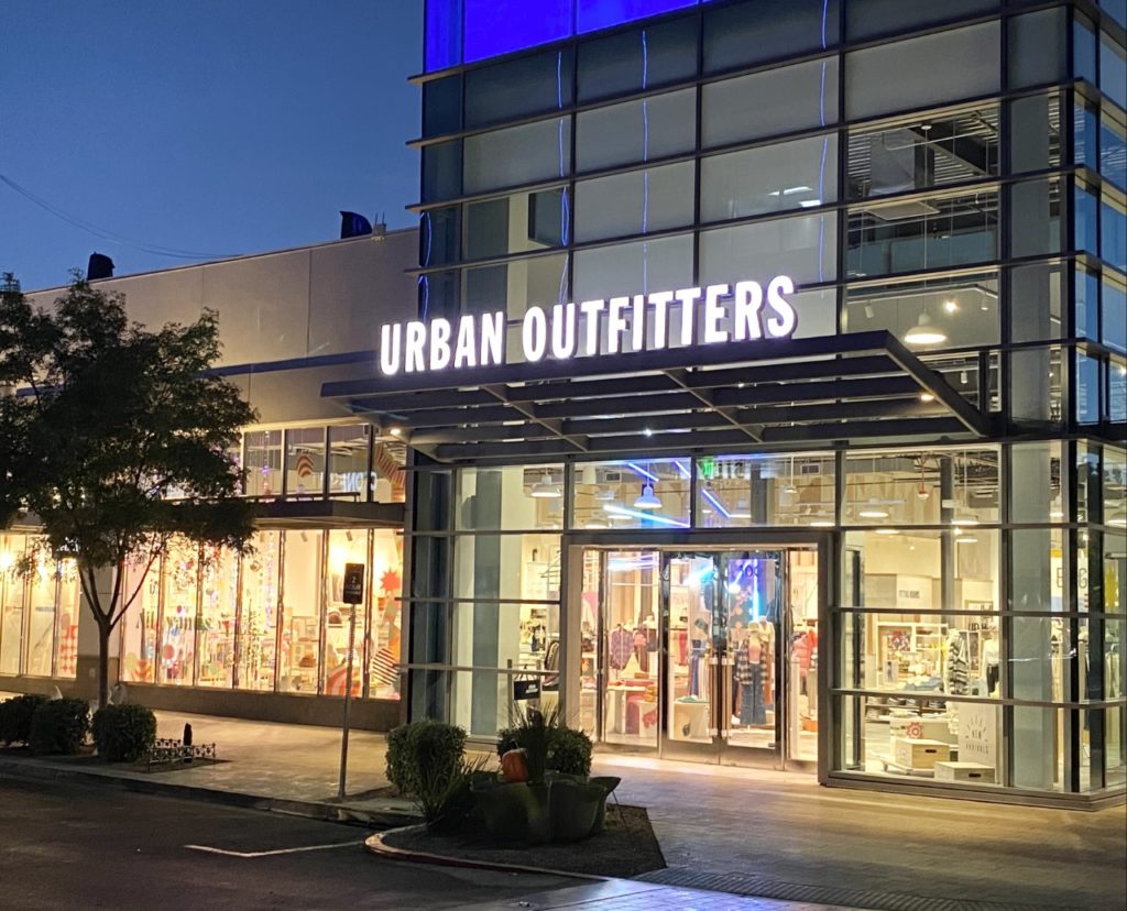 Urban Outfitters storefront at Downtown summerlin