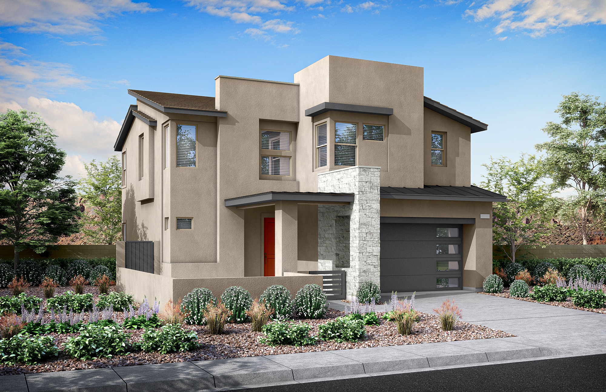 Front Elevation B of Plan 1 at Arroyo's Edge by Tri Pointe Homes