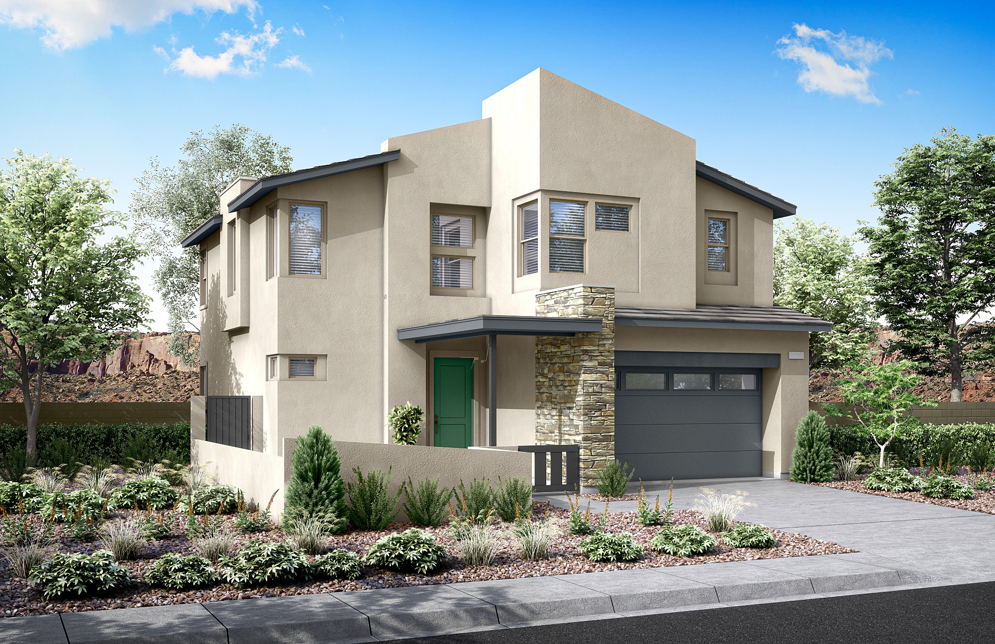 Front Elevation C of Plan 1 at Arroyo's Edge by Tri Pointe Homes