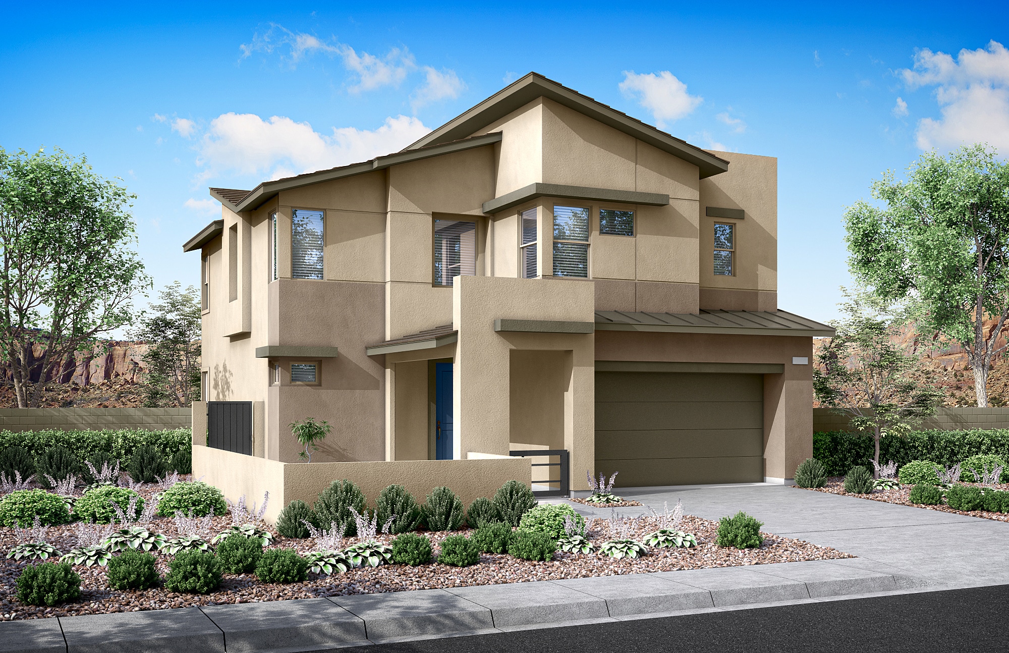 Front Elevation D of Plan 1 at Arroyo's Edge by Tri Pointe Homes