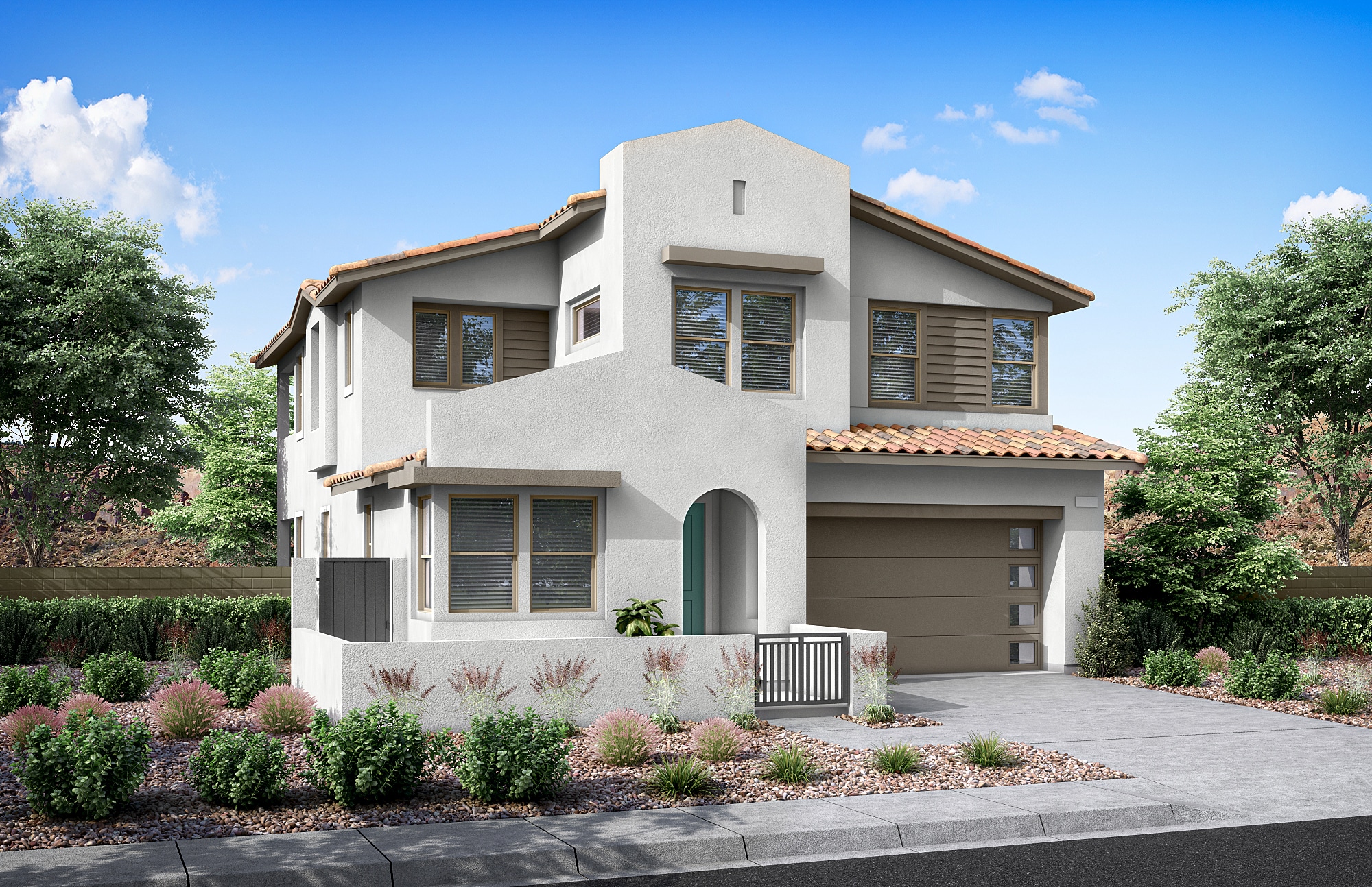 Front Elevation A of Plan 2 at Arroyo's Edge by Tri Pointe Homes