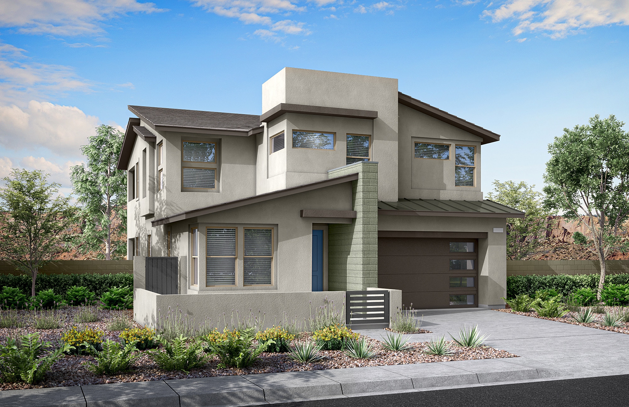Front Elevation B of Plan 2 at Arroyo's Edge by Tri Pointe Homes