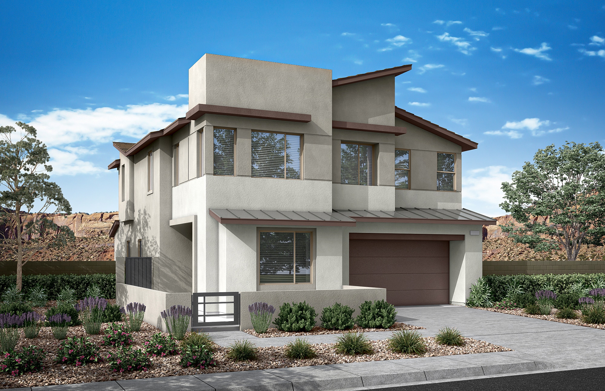 Front Elevation D of Plan 3 at Arroyo's Edge by Tri Pointe Homes