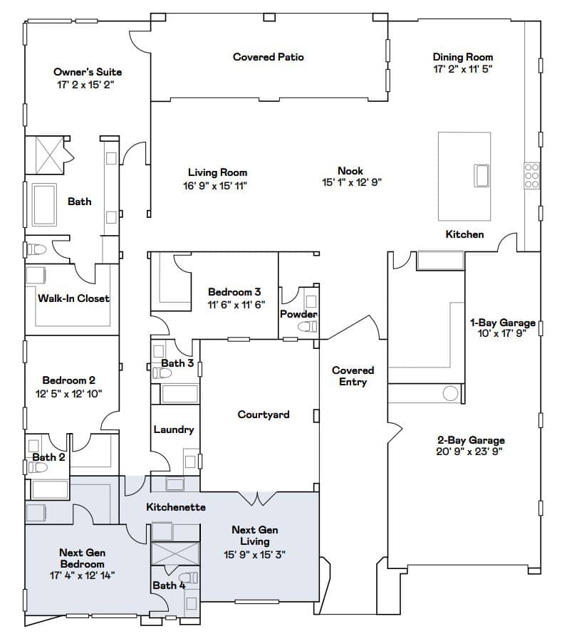 Floorplan of Theodore at The Arches by Lennar