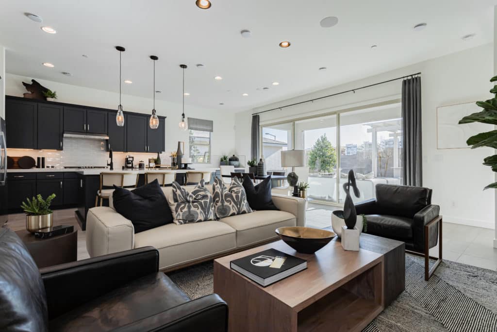 Living Room of Talon Plan 1 at Falcon Crest by Woodside